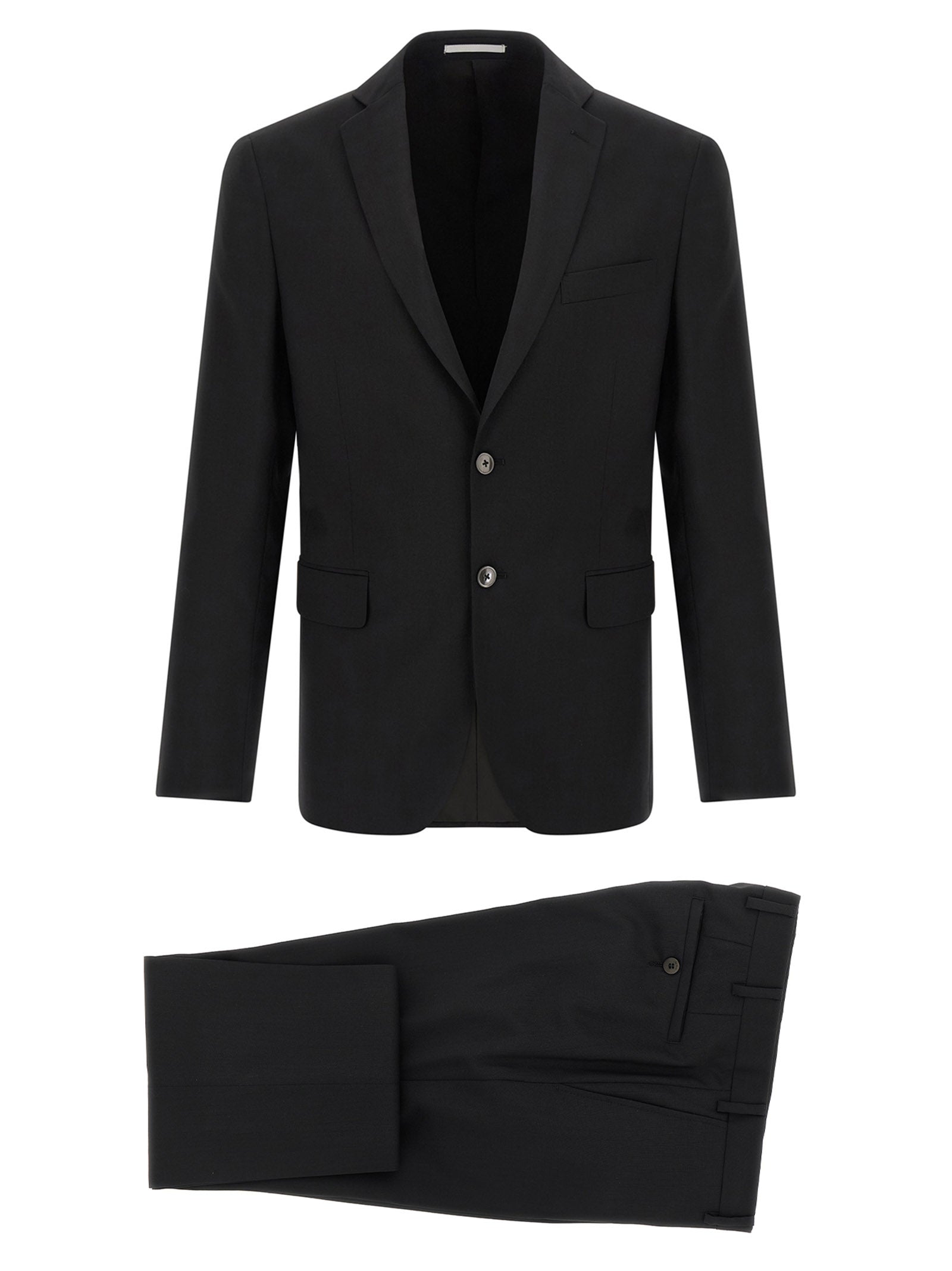 Pant Suit by Pal Zileri for men in wool & viscose black & pearl showcases an bespeak silhouette, artfully detailed with a sophisticated and an bespeak for a refined finish.