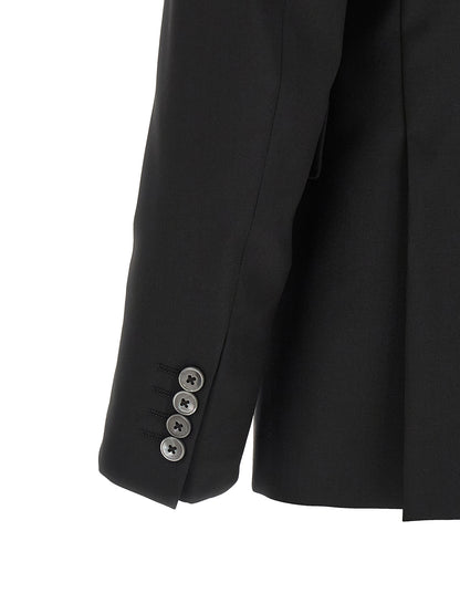 Pant Suit by Pal Zileri for men in wool & viscose black & pearl features a tailored silhouette, showcasing a sophisticated and tailored for a refined, professional look.