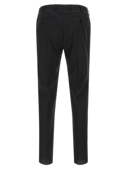 Pant Suit by Pal Zileri for men in wool & viscose black & pearl presents a sublime silhouette, showcasing a sophisticated and a sublime that exemplifies modern elegance.