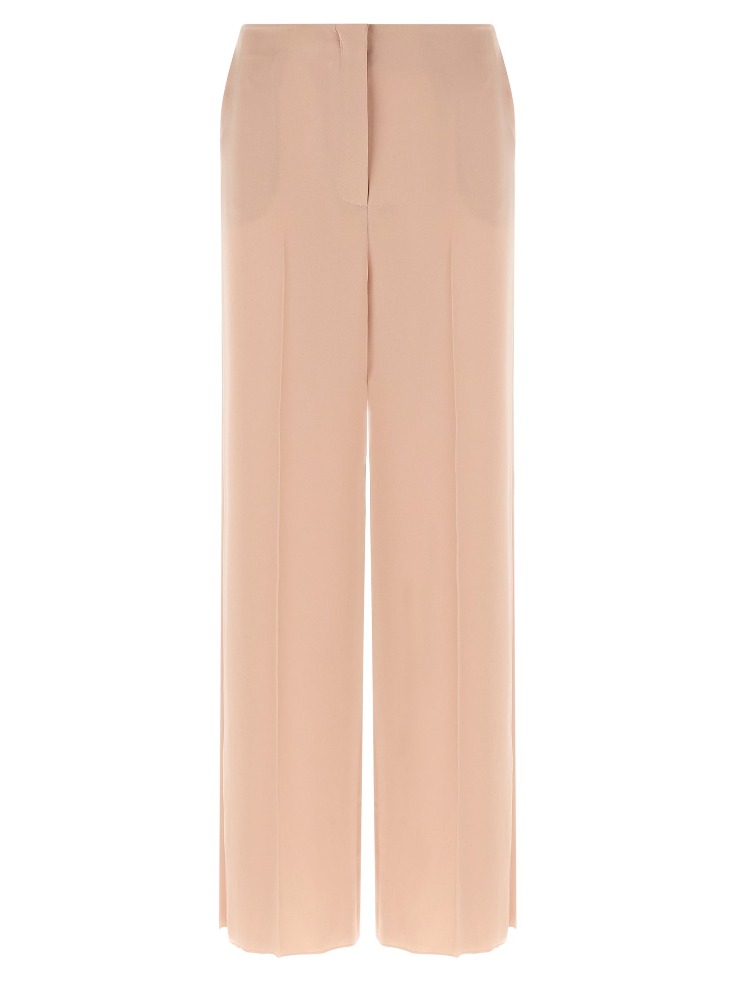 PINKO Women's Wide Polyester Satin Casual Pants - Multicolor Pink