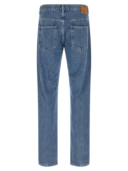 Jeans by Isabel Marant for men in cotton denim blue features a refined silhouette with a refined straight-leg, defined by a and a refined long for a refined finish.