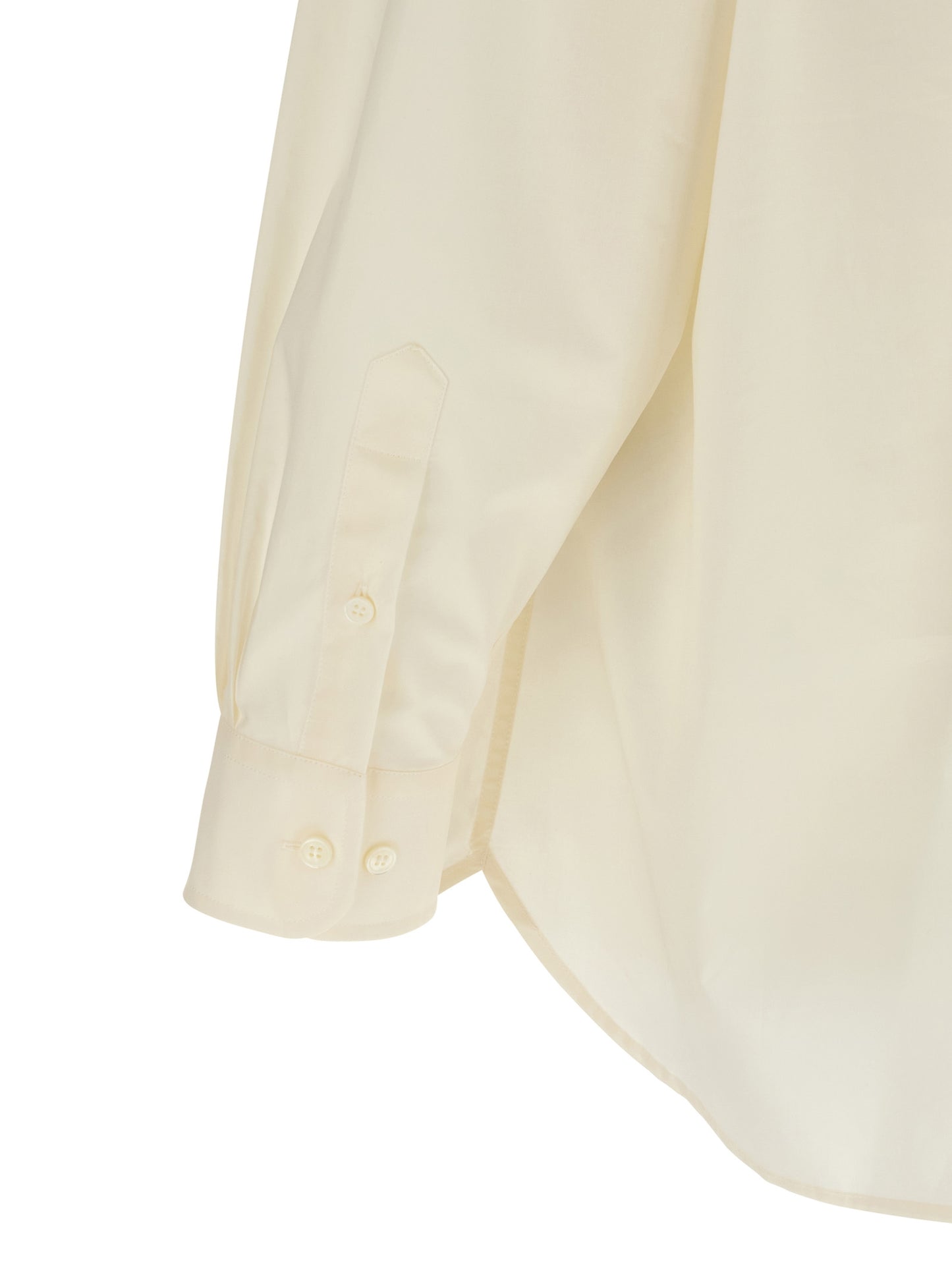 Shirt by MM6 Maison Margiela for men in cotton multicolor, signature, print & striped features an polished silhouette, showcasing a sophisticated and detail for a truly polished finish.