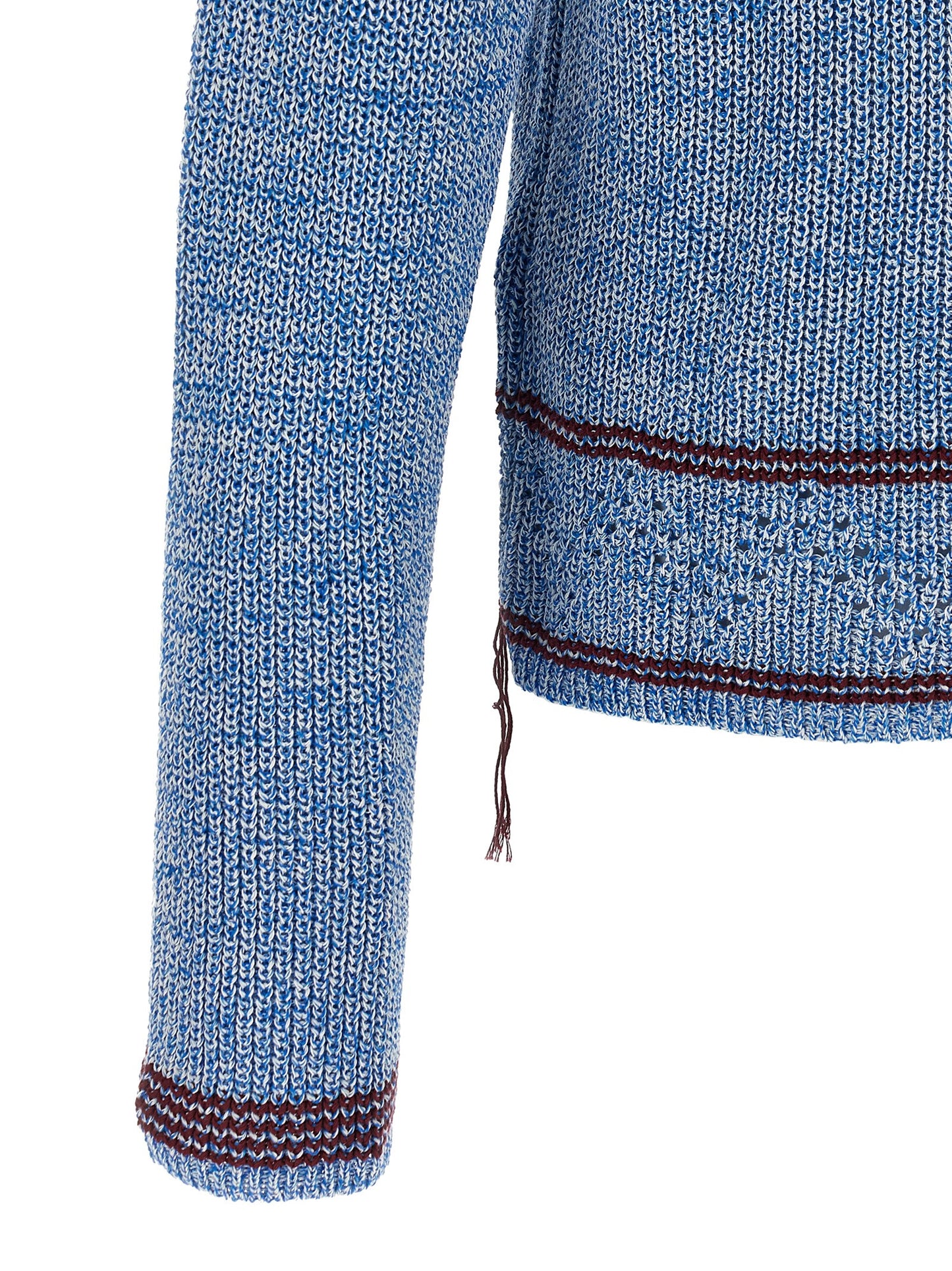 Cardigan by Marni for men in cotton light-blue, patterned & chevron features a nuanced silhouette with a refined and nuanced detailing for a sophisticated look.