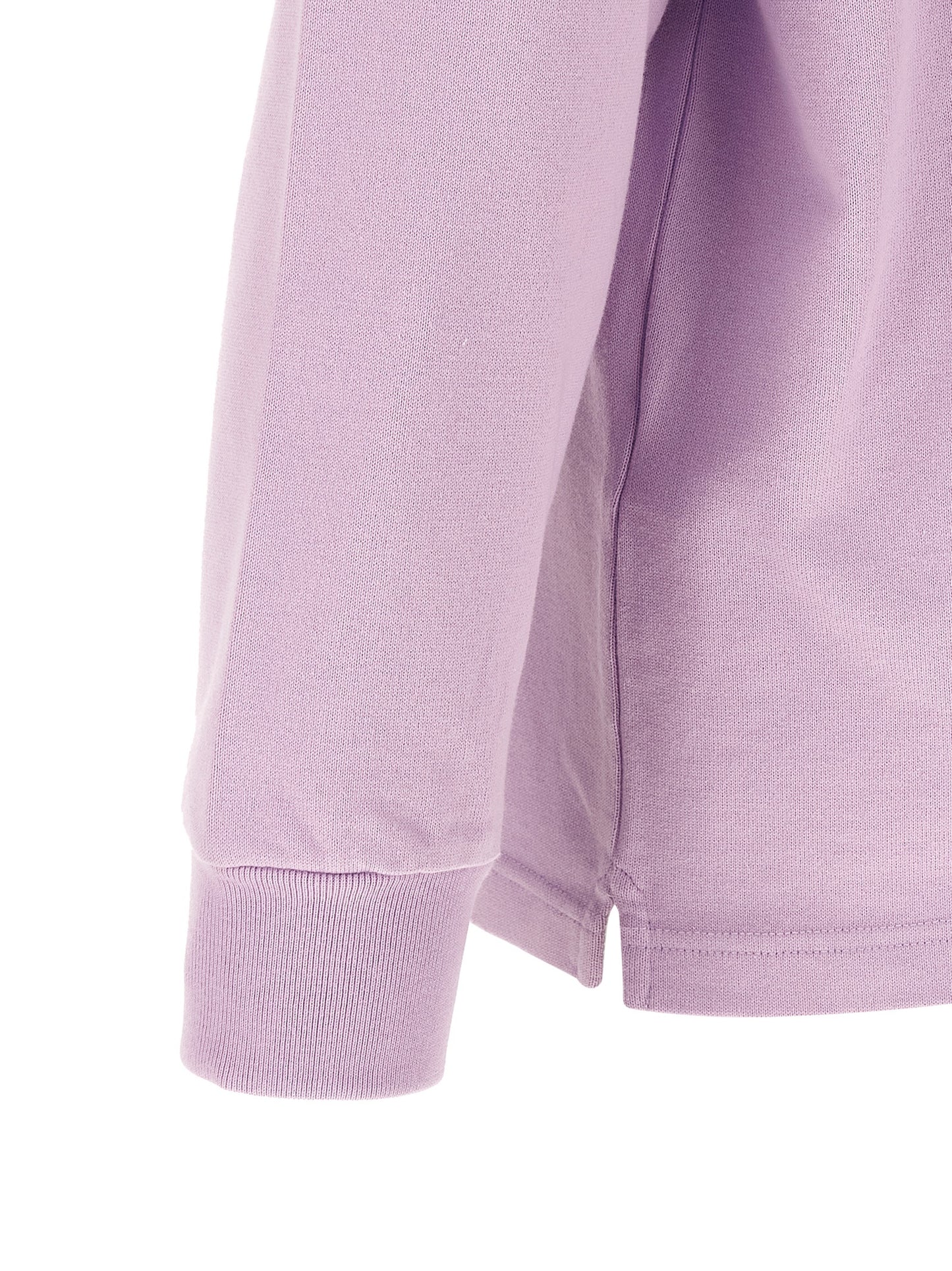 Polo Shirt by J.W.Anderson for men in satin cotton twill purple presents a sleek silhouette, featuring a refined and for a sleek finish.