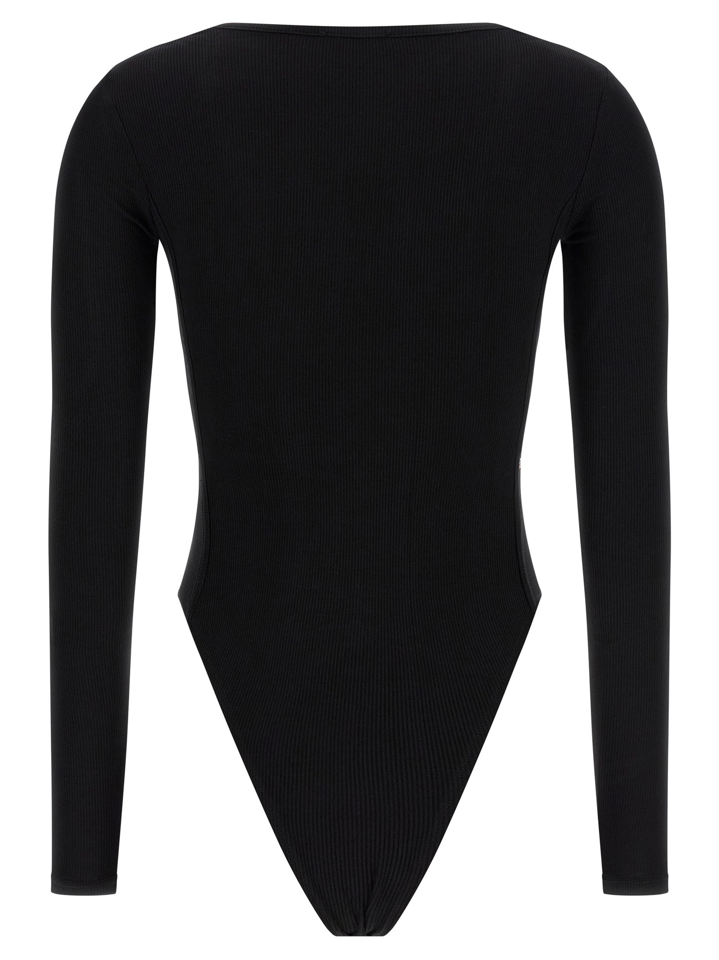 Bodysuit by Diesel for women in stretch viscose black showcases a coveted silhouette, artfully finished with a coveted round neckline and for a coveted look.