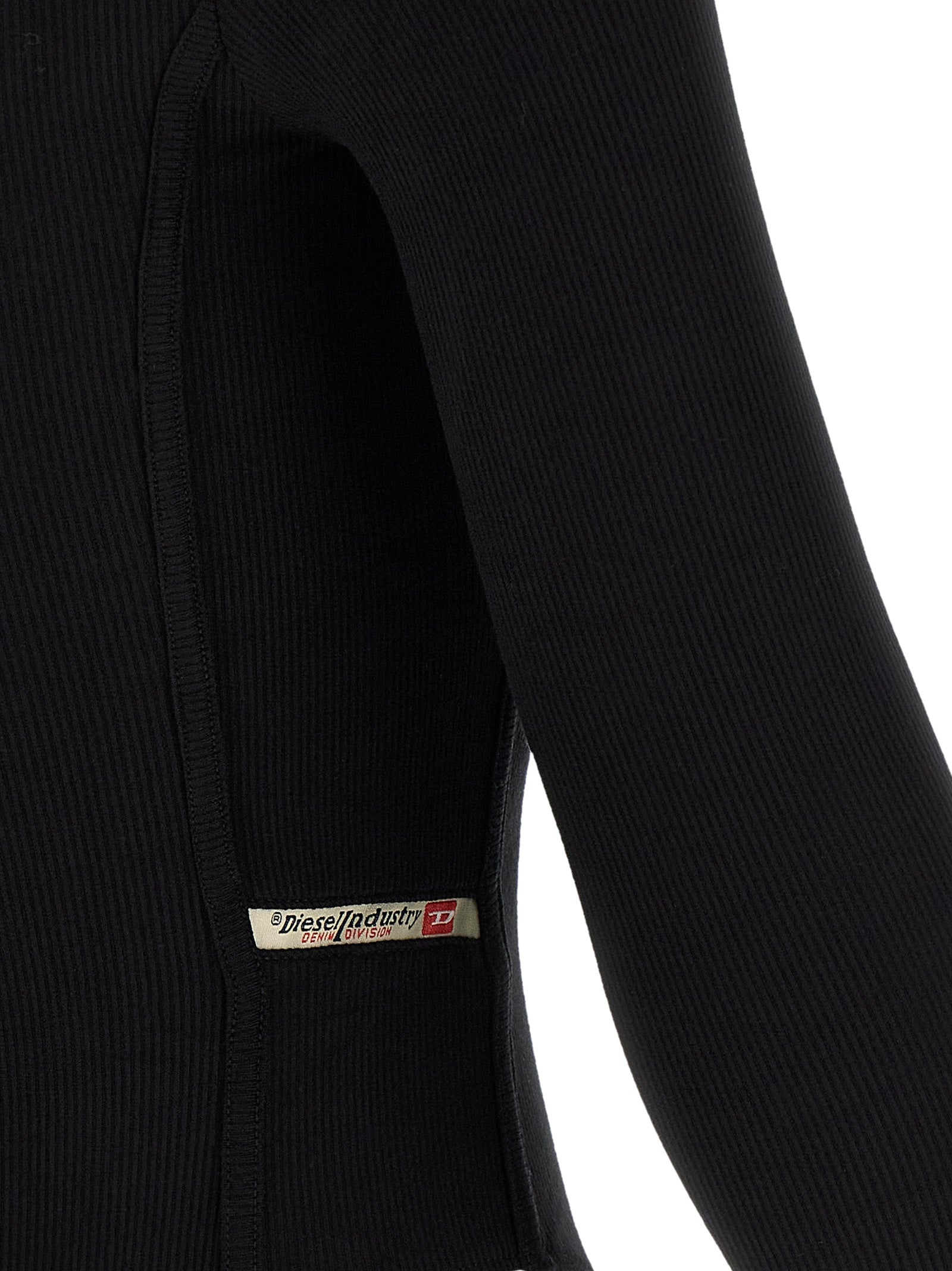 Bodysuit by Diesel for women in stretch viscose black features an exquisite silhouette with a refined and exquisite detailing.