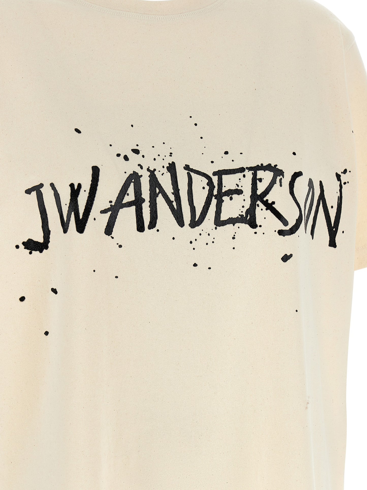 T-Shirt by J.W.Anderson for women in cotton beige features a plush silhouette, showcasing a sophisticated and for a truly plush finish.