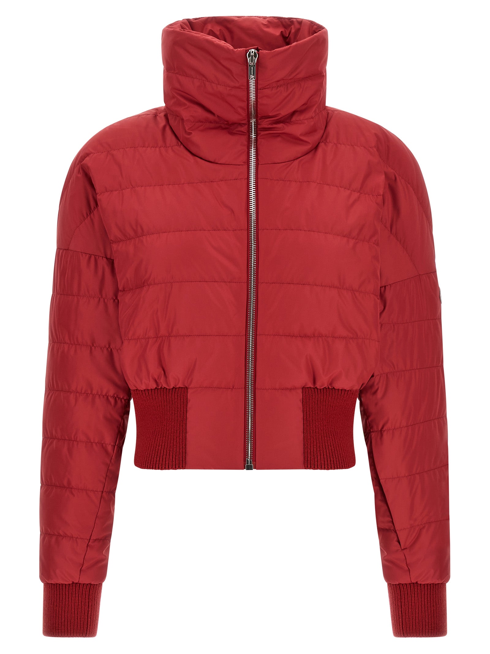 Puffer Jacket by Rick Owens for women in polyester & goose-down multicolor & red features an on trend silhouette, showcasing refined insulated and a sophisticated for a truly on trend finish.