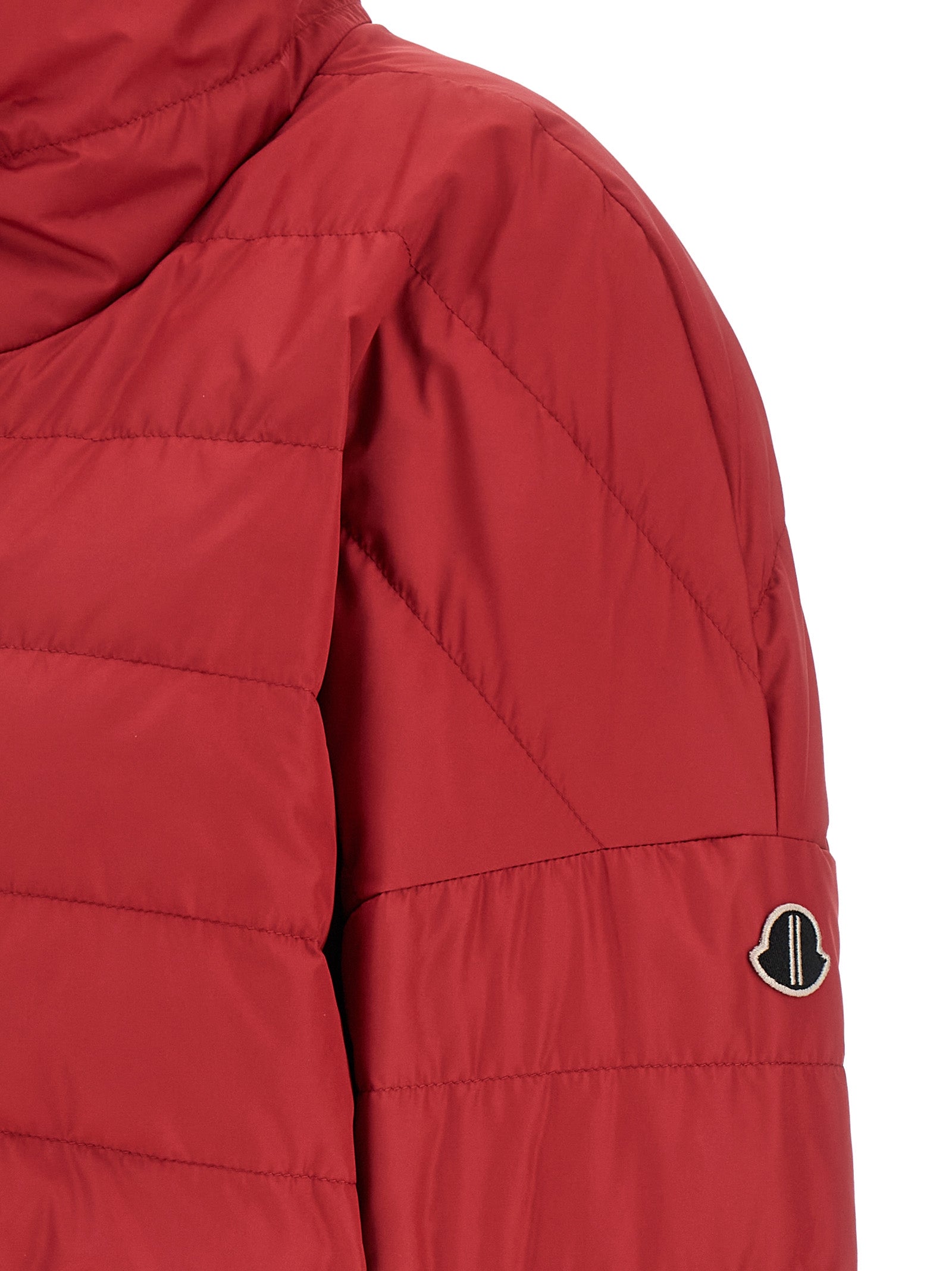 Puffer Jacket by Rick Owens for women in polyester & goose-down multicolor & red features an on trend silhouette, showcasing refined insulated and a sophisticated for a truly on trend finish.