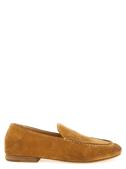Loafer Slip-On Shoes by Marsell for men in calfskin leather brown showcases a impeccable silhouette as Men's Calfskin Leather Loafer Slip-On Shoes, artfully designed with a impeccable and refined almond toe style for a impeccable finish.