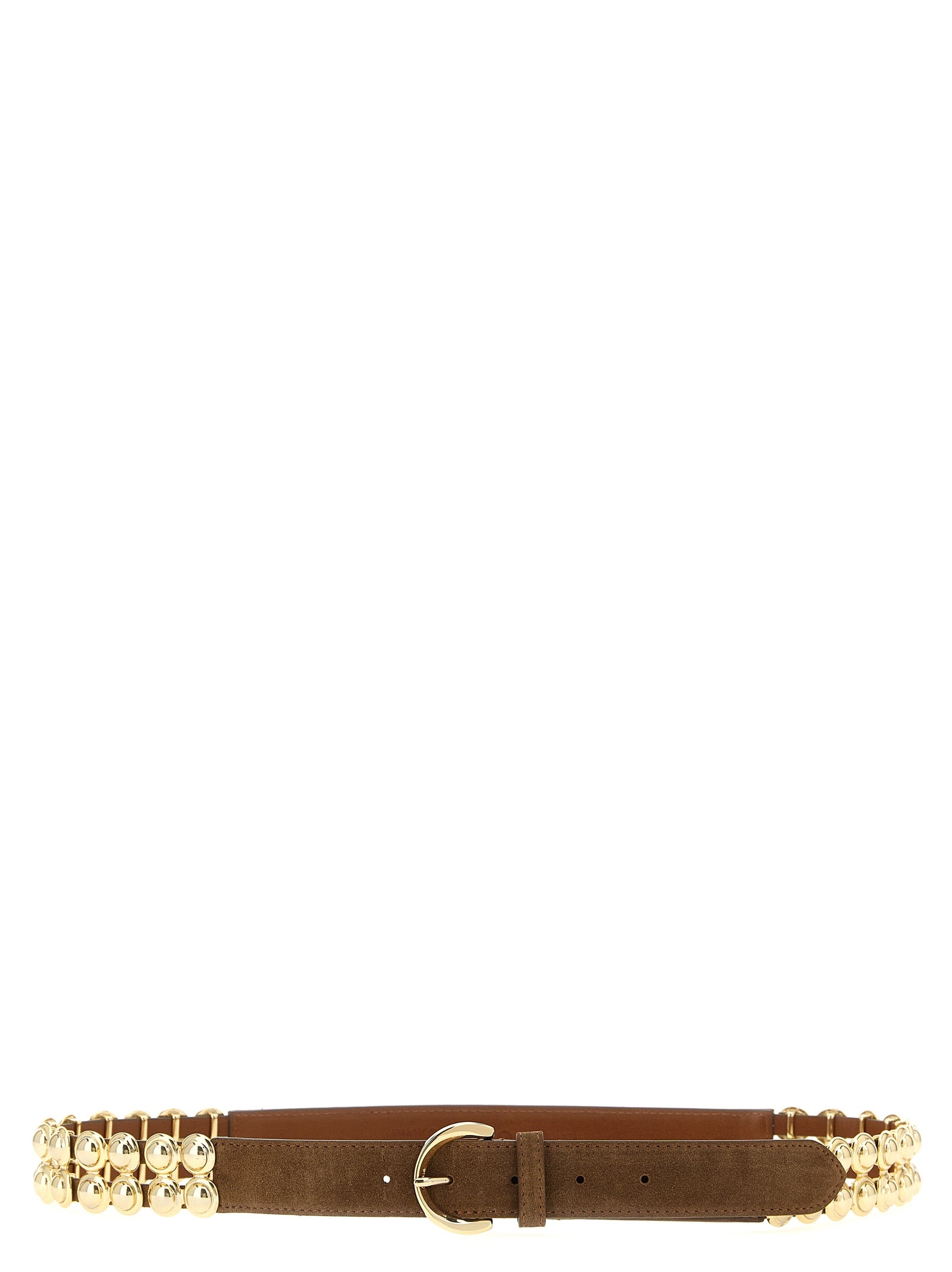 Belt by PINKO for women in suede lamb leather brown features a bohemian chic silhouette, showcasing the bohemian chic Suede Lamb Leather Belt design with a sophisticated bohemian chic finish.