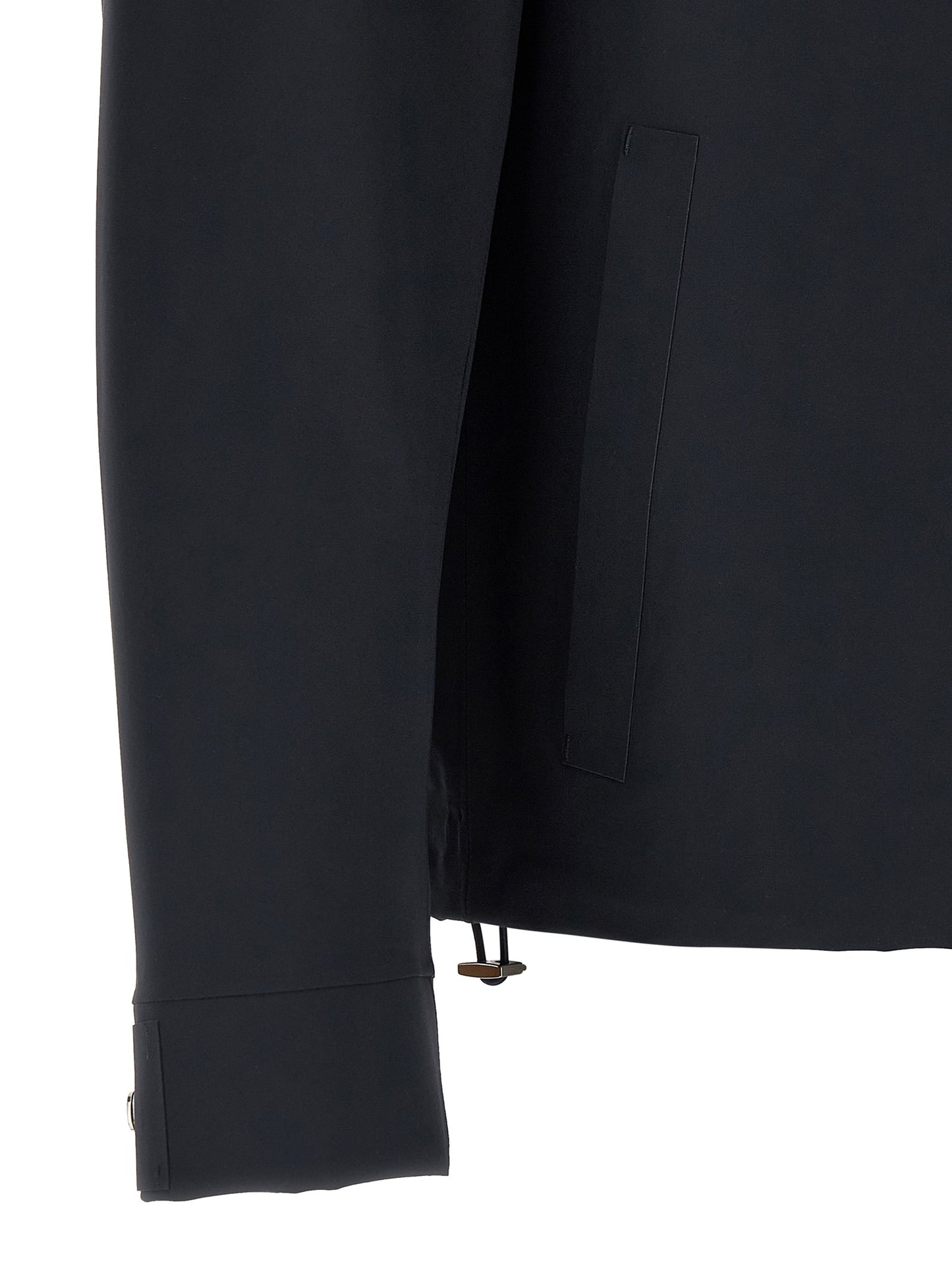 Windbreaker Jacket by Herno for men in stretch polyamide blue & signature showcases a urban chic silhouette, detailed with a urban chic and functional pockets & windproof for a polished finish.