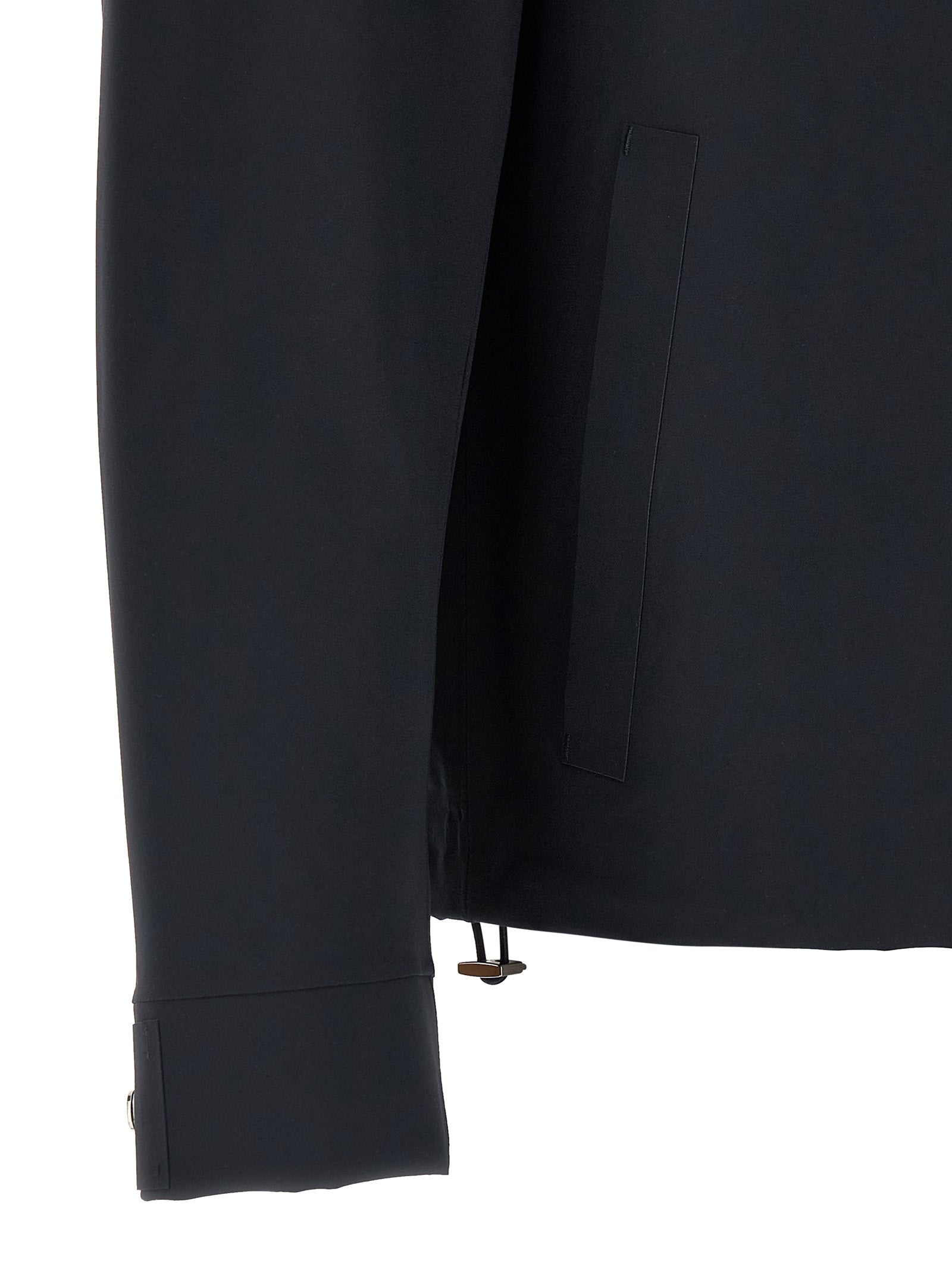 Windbreaker Jacket by Herno for men in stretch polyamide blue & signature showcases a urban chic silhouette, detailed with a urban chic and functional pockets & windproof for a polished finish.