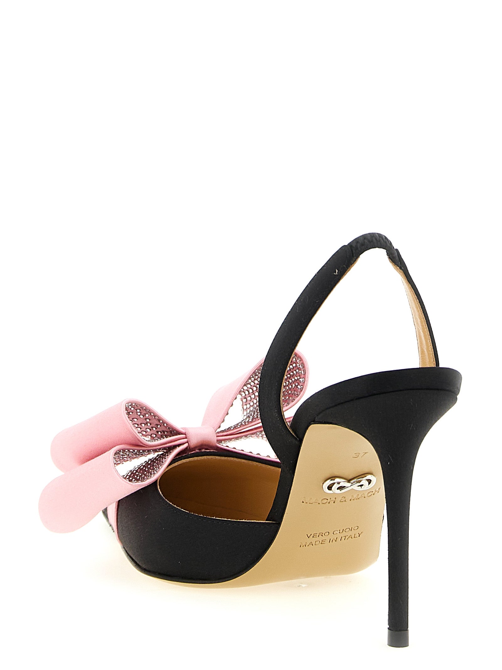 High-Heel Stiletto Slingback Pumps Heels by MACH & MACH for women in satin multicolor features a effortless chic silhouette, showcasing the Women's Satin High-Heel Stiletto Slingback Pumps Heels design with a effortless chic stiletto high-heel and for a effortless chic finish.