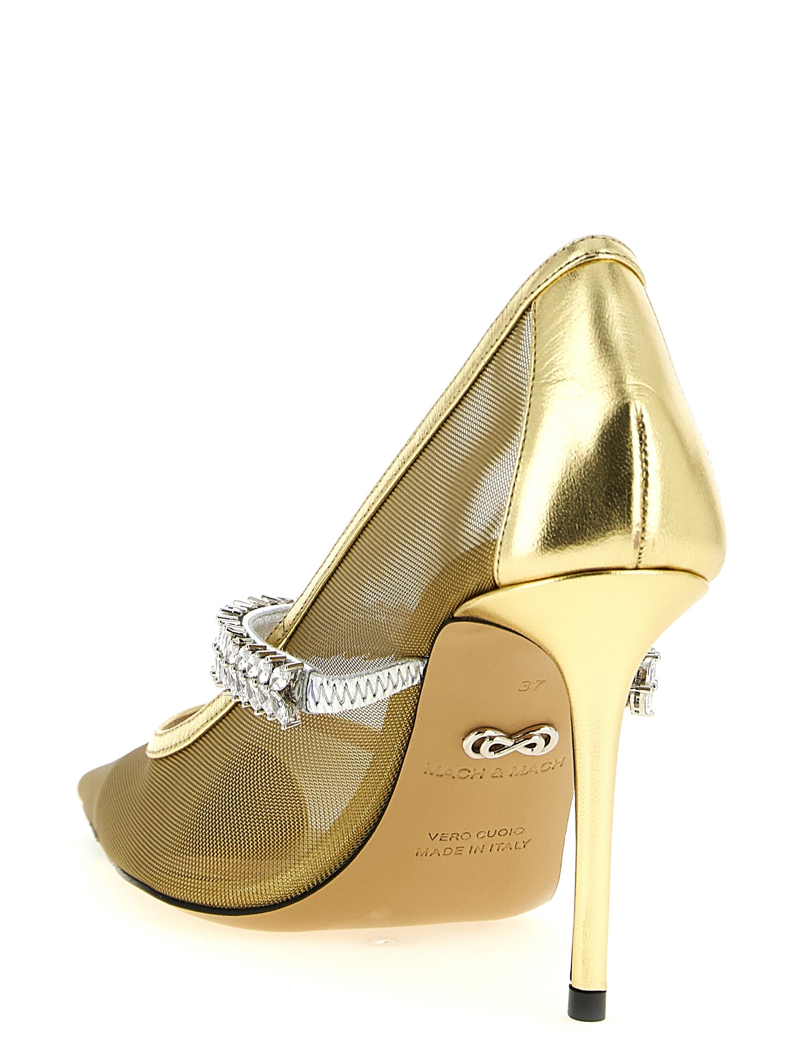 High-Heel Stiletto Pumps Heels by MACH & MACH for women in polyamide leather & crystal and gold showcases a effortlessly elegant silhouette as Lotus Women's Polyamide Leather & Crystal High-Heel Stiletto Pumps Heels, featuring a effortlessly elegant stiletto high-heel and a effortlessly elegant for an elegant look.