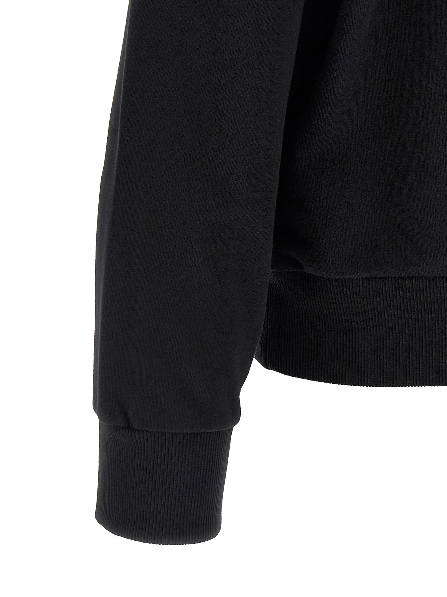 Sweatshirt by MM6 Maison Margiela for men in cotton polyester black, white & signature features a unrivaled silhouette with a refined and unrivaled detailing for a sophisticated look.