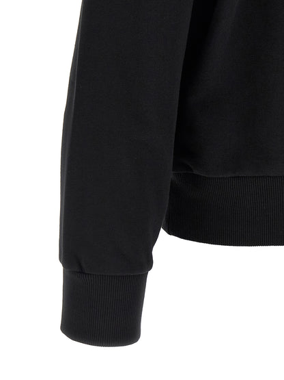 Sweatshirt by MM6 Maison Margiela for men in cotton polyester black, white & signature features a unrivaled silhouette with a refined and unrivaled detailing for a sophisticated look.