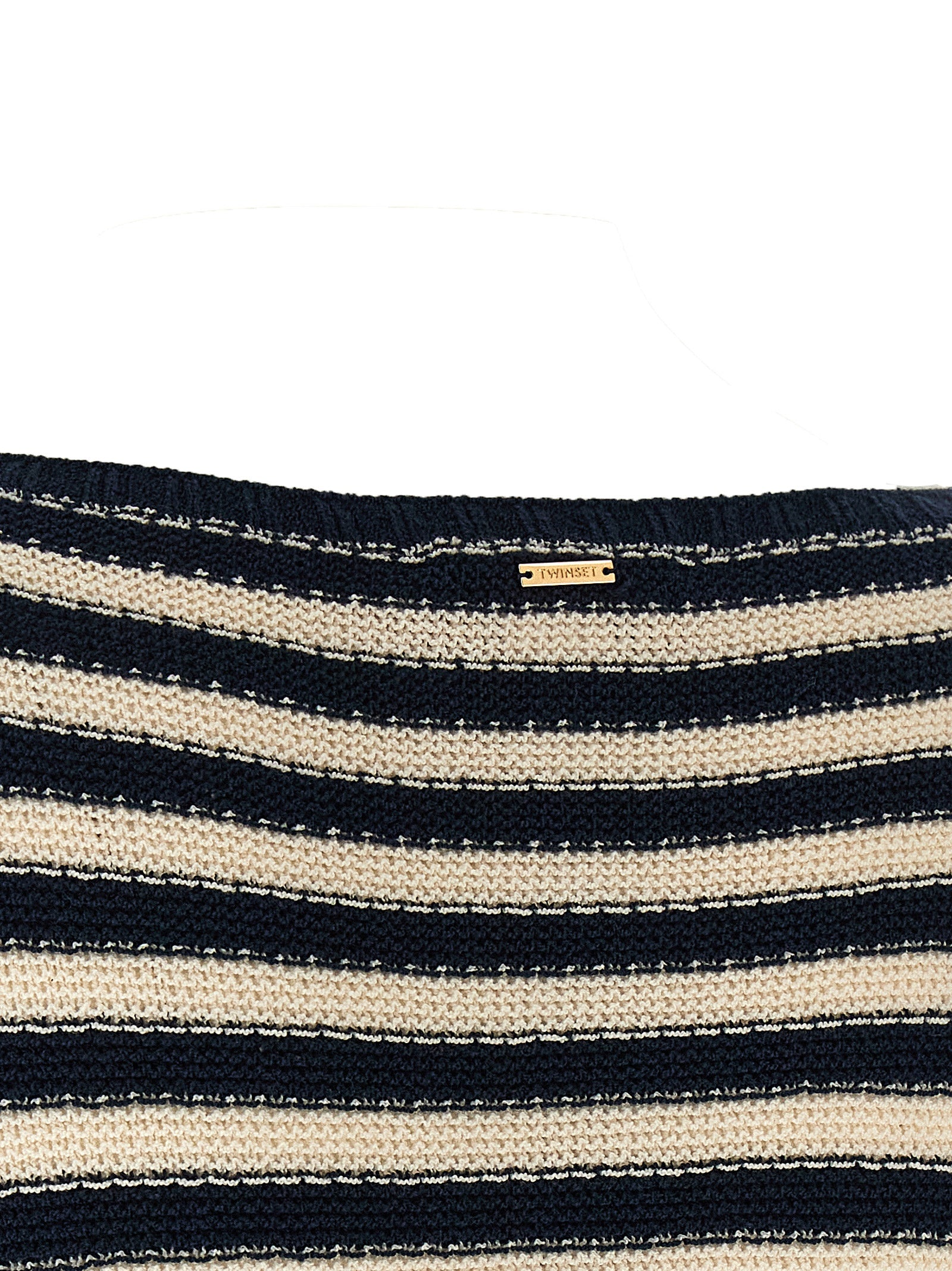 Cardigan by Twinset for women in polyamide cotton multicolor, patterned & striped features an crisp silhouette, showcasing a sophisticated and detail for a truly crisp finish.