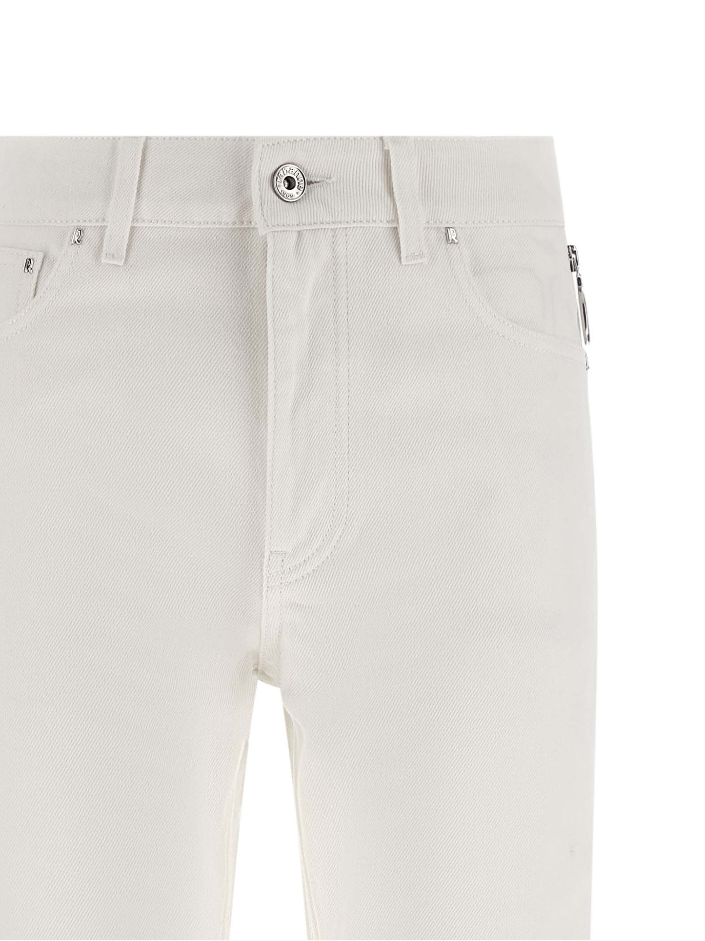 Jeans by Paco Rabanne for women in denim cotton white features a refined silhouette with a refined , defined by a mid rise and a refined long for a refined finish.
