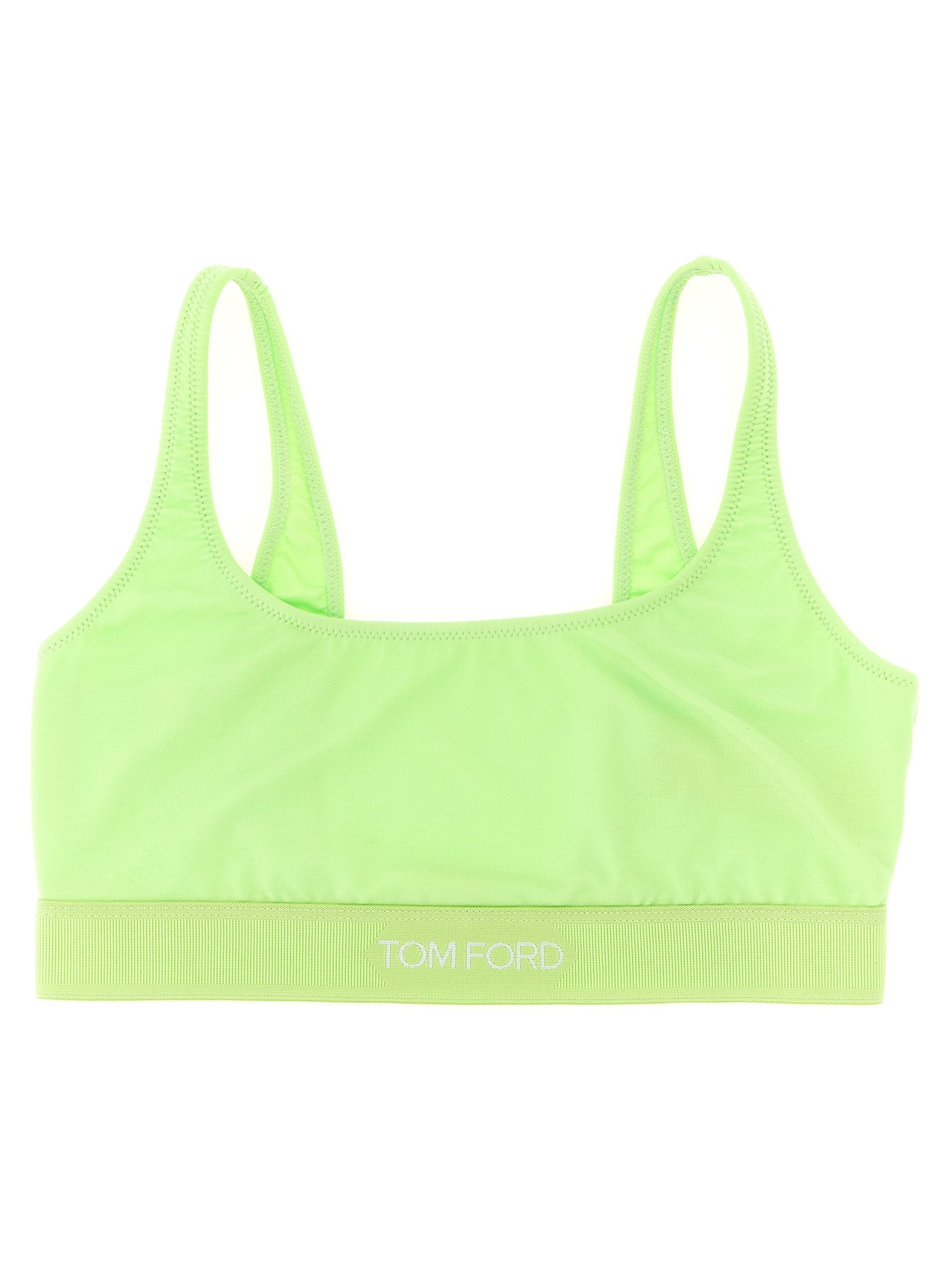 Bra by Tom Ford for women in modal bicolour, green & jacquard presents a bespeak silhouette, showcasing the bespeak Women's Modal Bra design with a premium bespeak finish.