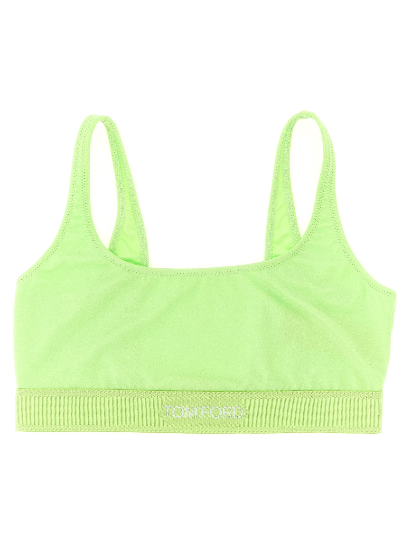 Bra by Tom Ford for women in modal bicolour, green & jacquard presents a bespeak silhouette, showcasing the bespeak Women's Modal Bra design with a premium bespeak finish.
