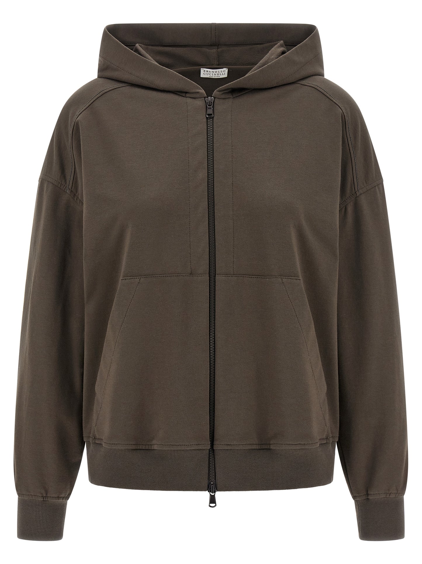 Brunello Cucinelli Brown Cotton Hoodie