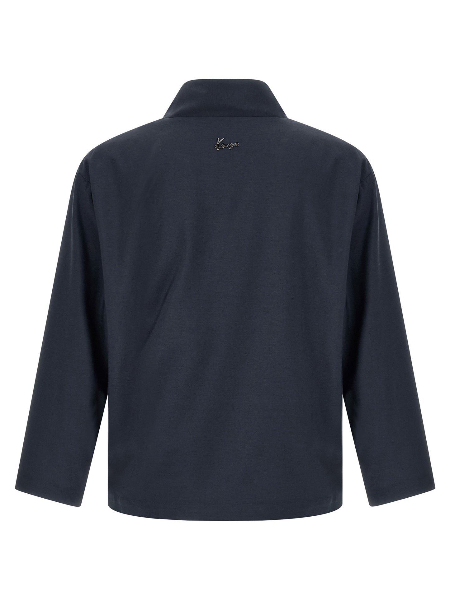 Blazer by Kenzo for men in viscose wool blue features an stylish silhouette, showcasing a sophisticated and stylish for a truly stylish finish.