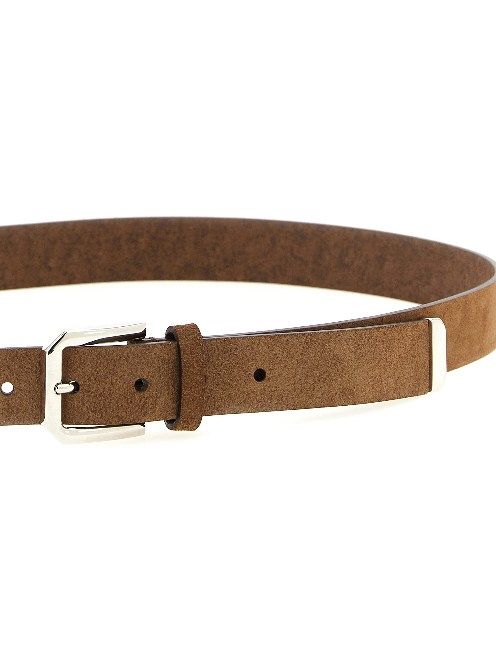 Belt by Brunello Cucinelli for men in bos taurus bull leather brown features an artisanal silhouette, showcasing the artisanal craftsmanship of the Bos Taurus Bull Leather Belt collection for a artisanal finish.