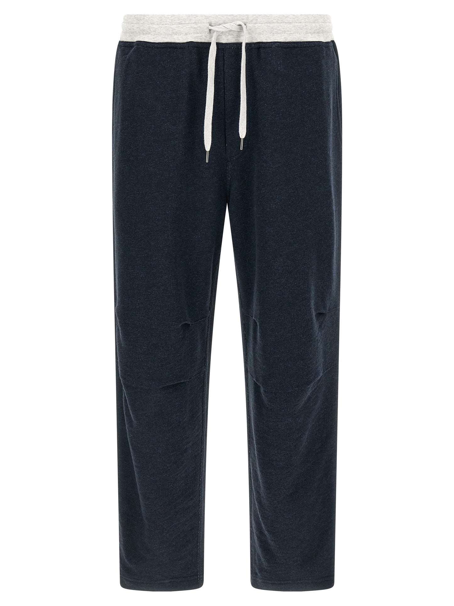 Joggers by Brunello Cucinelli for men in linen & cotton blue features an sophisticated and with a precise long, creating a sophisticated and sophisticated silhouette.