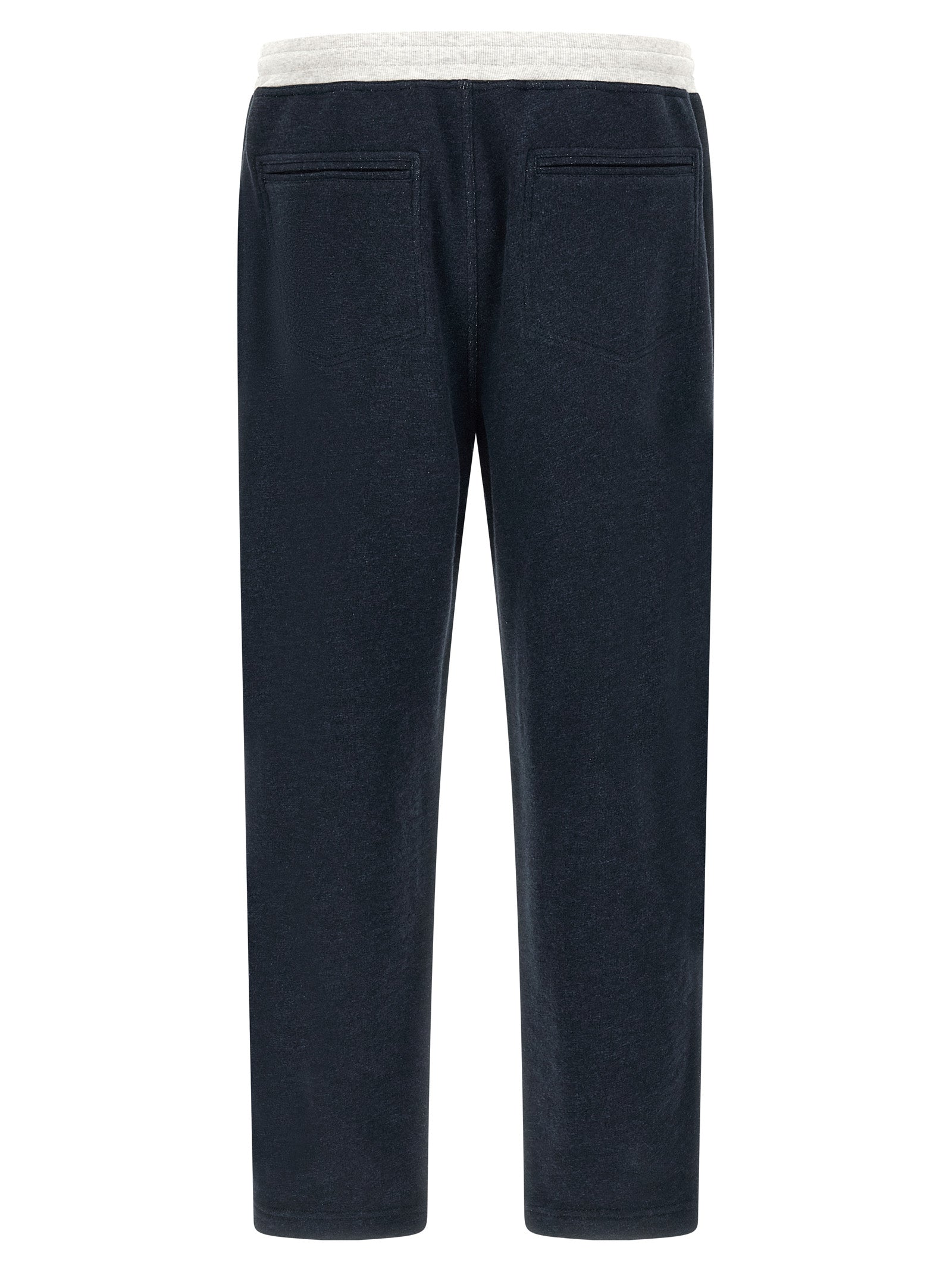 Joggers by Brunello Cucinelli for men in linen & cotton blue features a refined silhouette with a refined , defined by a and a refined long for a refined finish.