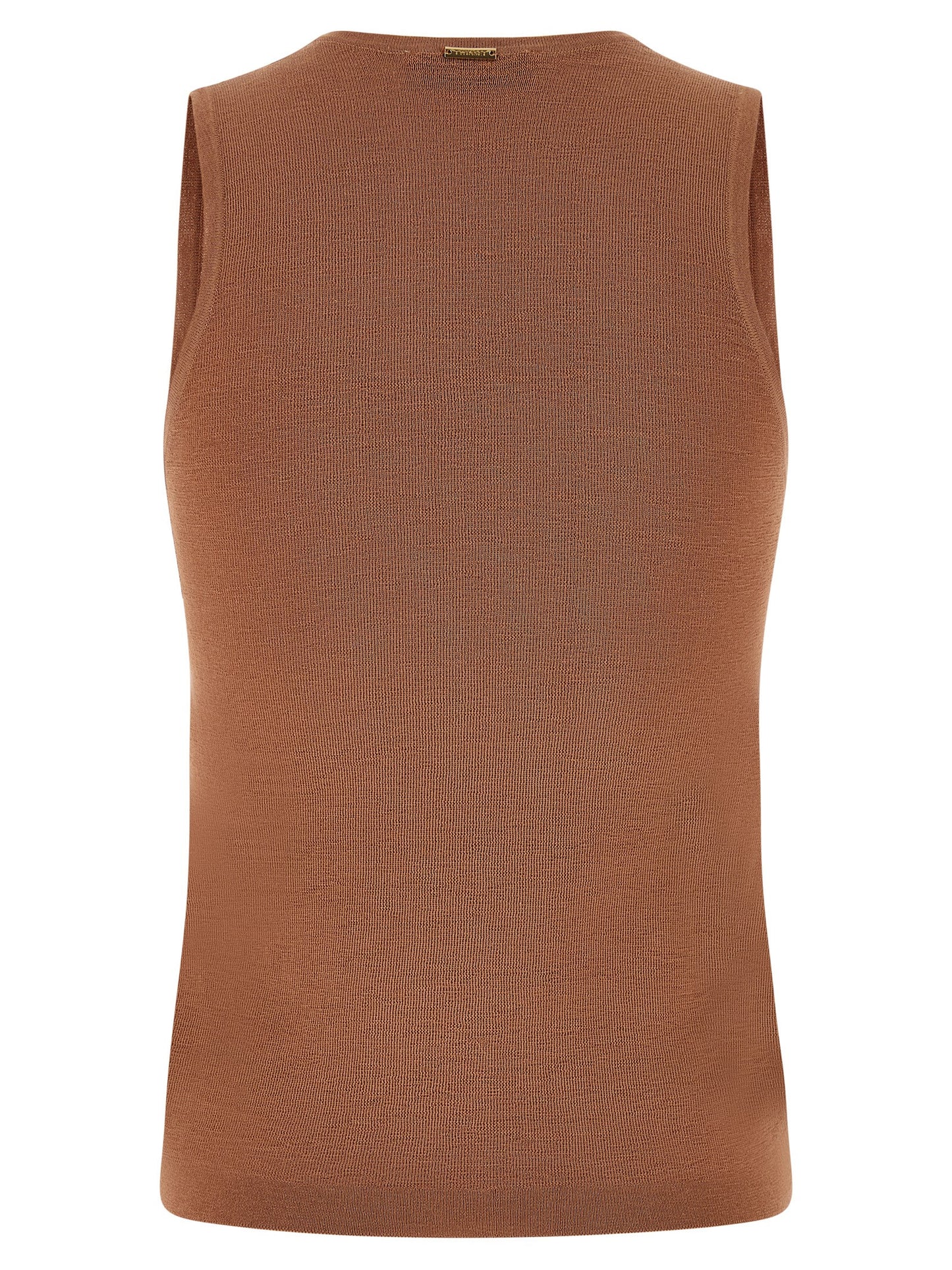 T-Shirt by Twinset for women in polyamide cotton & sequins brown & signature features an on trend silhouette, perfectly showcasing a on trend and round neckline for an elevated aesthetic.