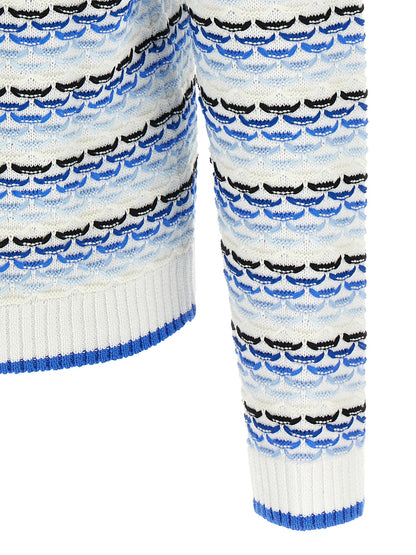 This Polo Shirt by Casablanca for men in cotton blue & pearl presents a flawless silhouette, showcasing flawless detailing and a refined for a truly flawless aesthetic.