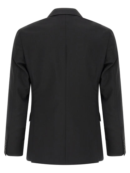 Pant Suit by Pal Zileri for men in wool black features a tailored silhouette, showcasing a sophisticated and tailored for a refined, professional look.