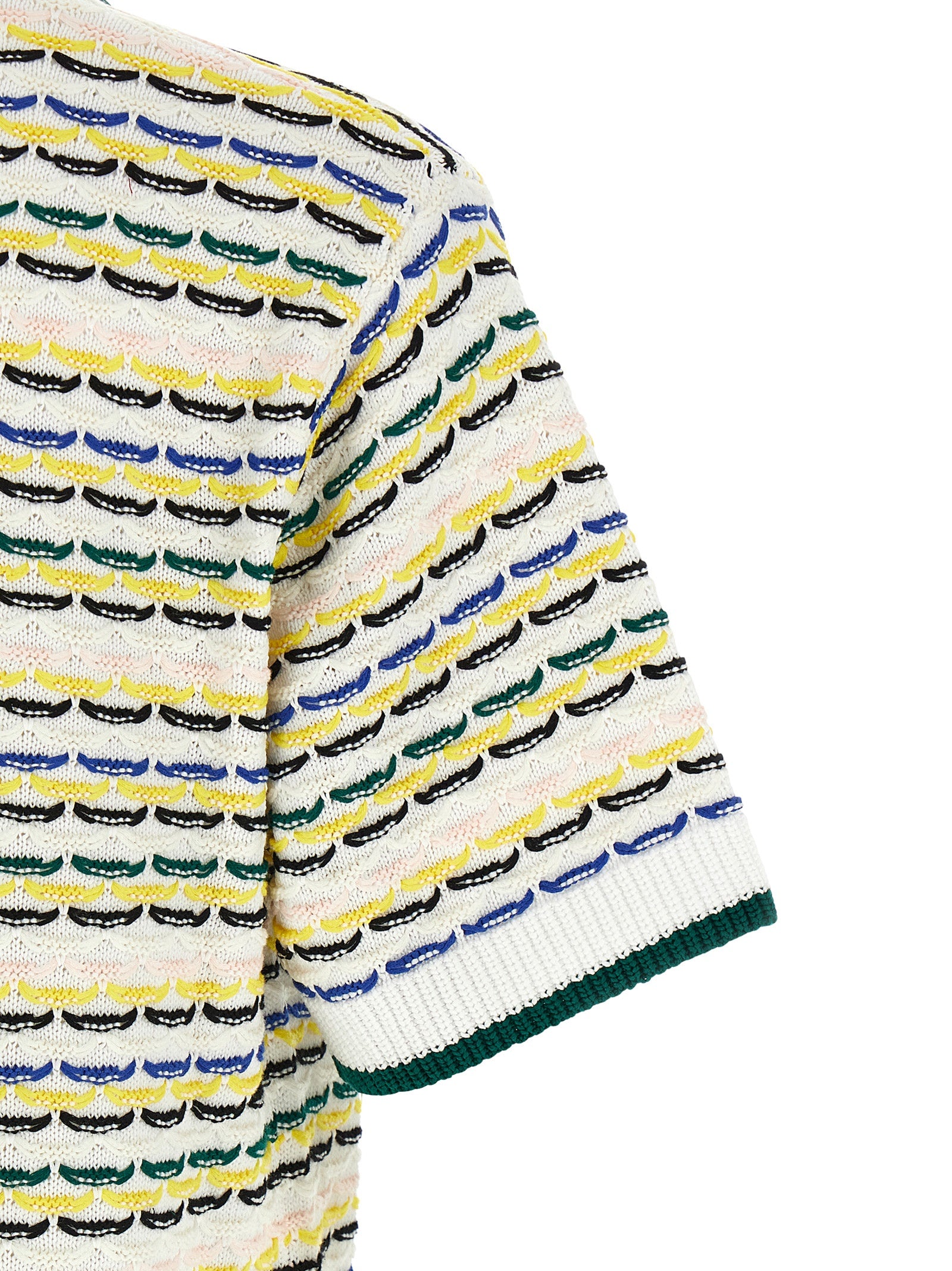 Shirt by Casablanca for men in cotton multicolor & pearl showcases a sublime silhouette, artfully detailed with a sublime and for a sophisticated, sublime finish.