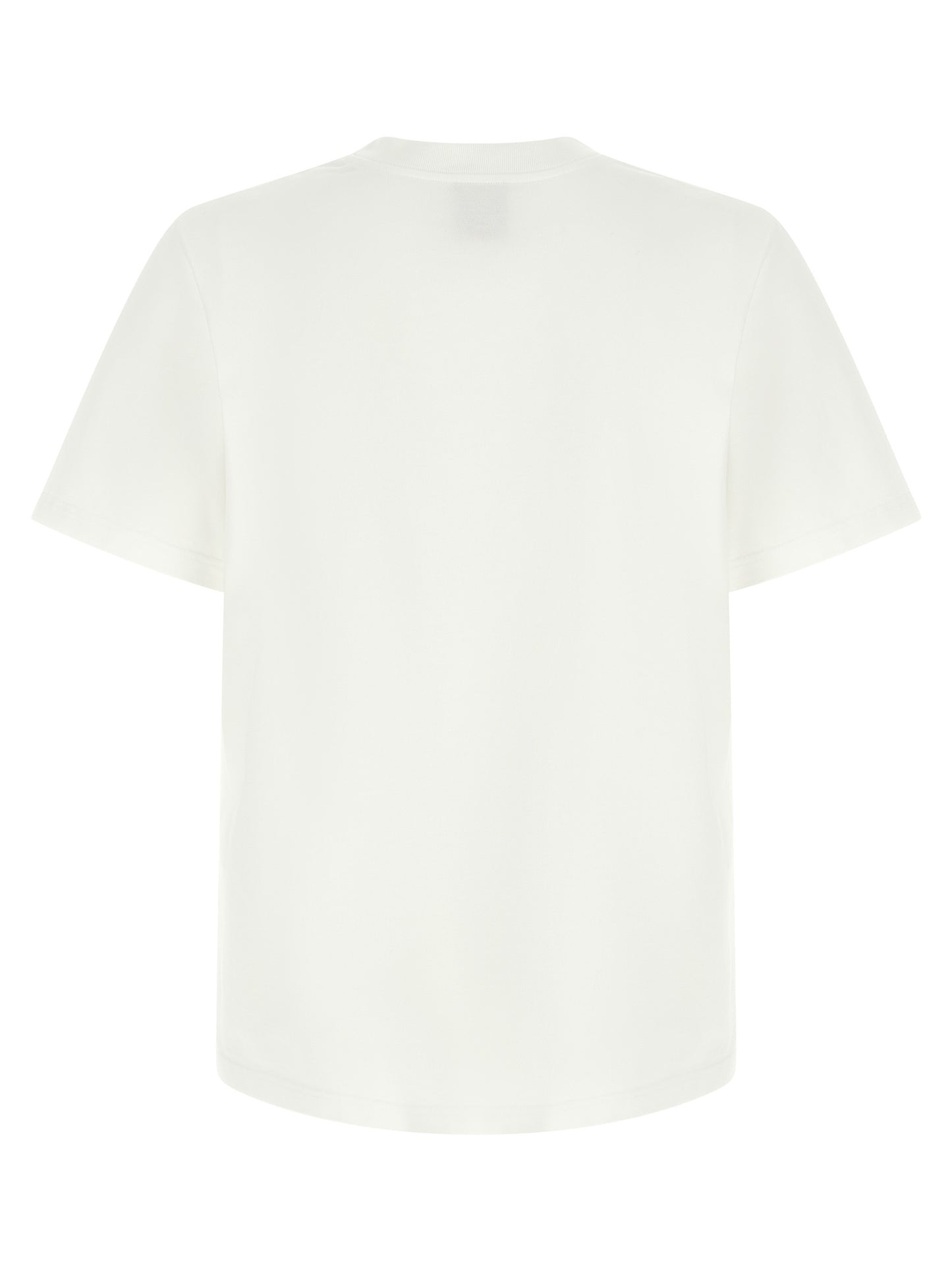 T-Shirt by Casablanca for men in organic cotton white & print showcases a unassuming silhouette, artfully detailed with a refined crew neckline and unassuming for a sophisticated, contemporary look.