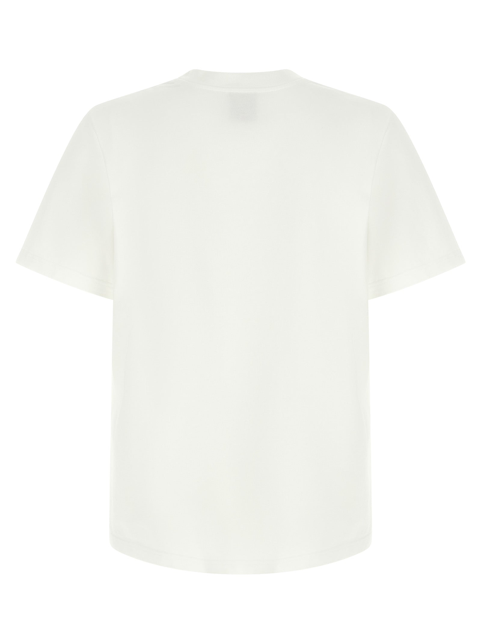T-Shirt by Casablanca for men in organic cotton white & print showcases a unassuming silhouette, artfully detailed with a refined crew neckline and unassuming for a sophisticated, contemporary look.