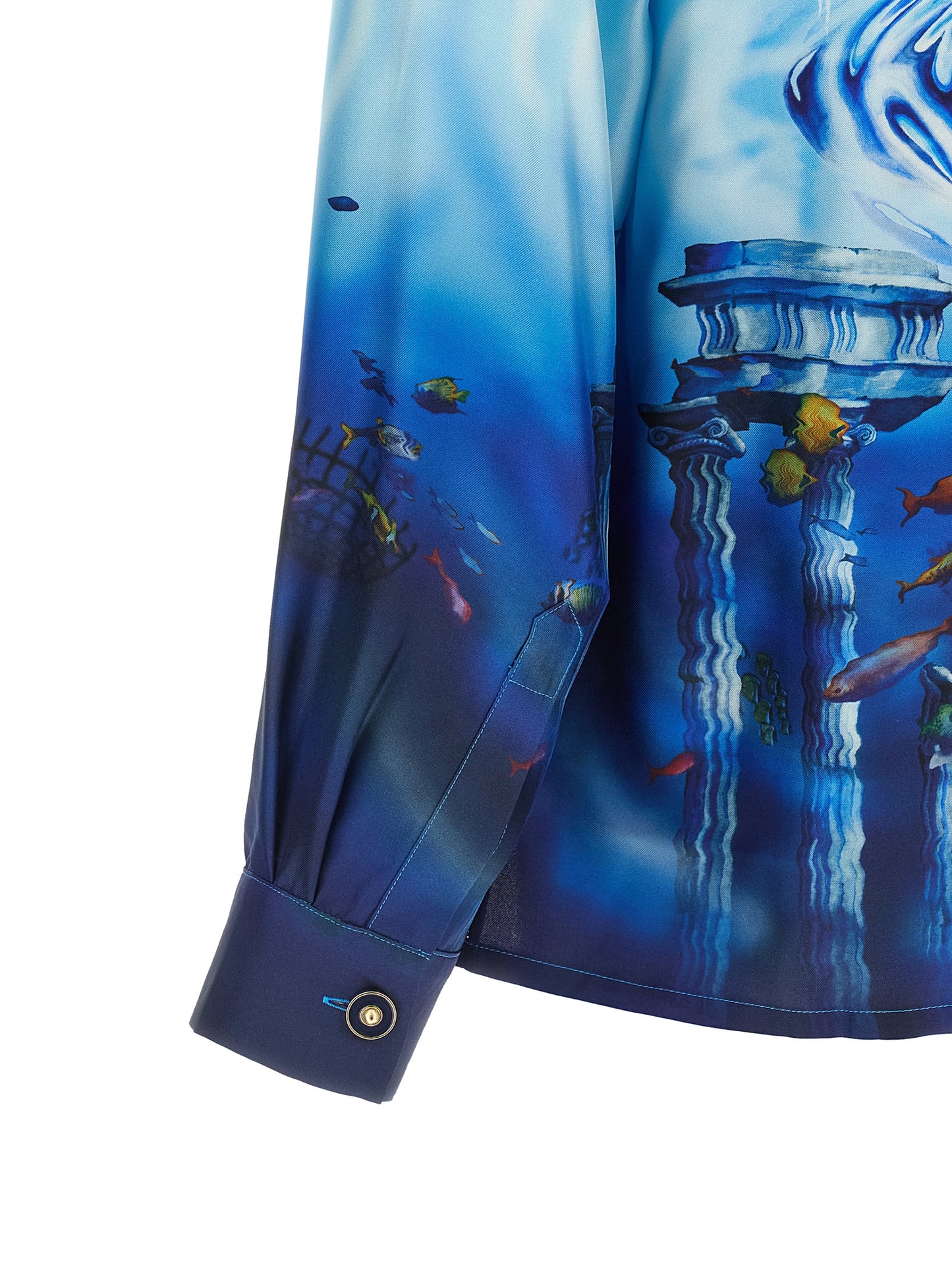 Shirt by Casablanca for men in silk twill multicolor & print presents a discerning silhouette, showcasing a sophisticated and for a truly discerning finish.
