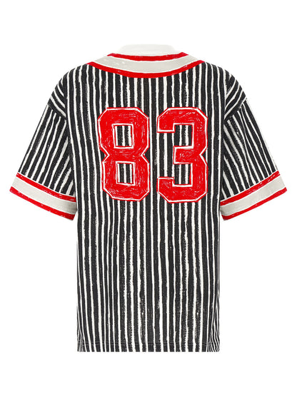 Polo Shirt by Moschino for men in organic cotton multicolor & print presents a sleek silhouette, featuring a refined and for a sleek finish.