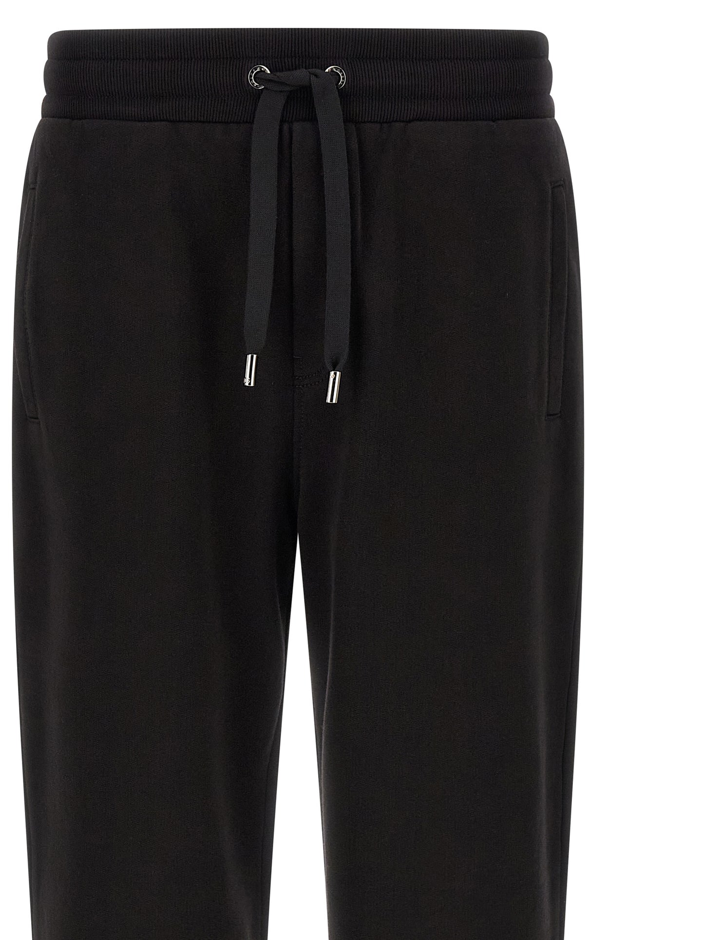 Joggers by Dolce & Gabbana for men in cotton black features a refined silhouette with a refined , defined by a and a refined long for a refined finish.