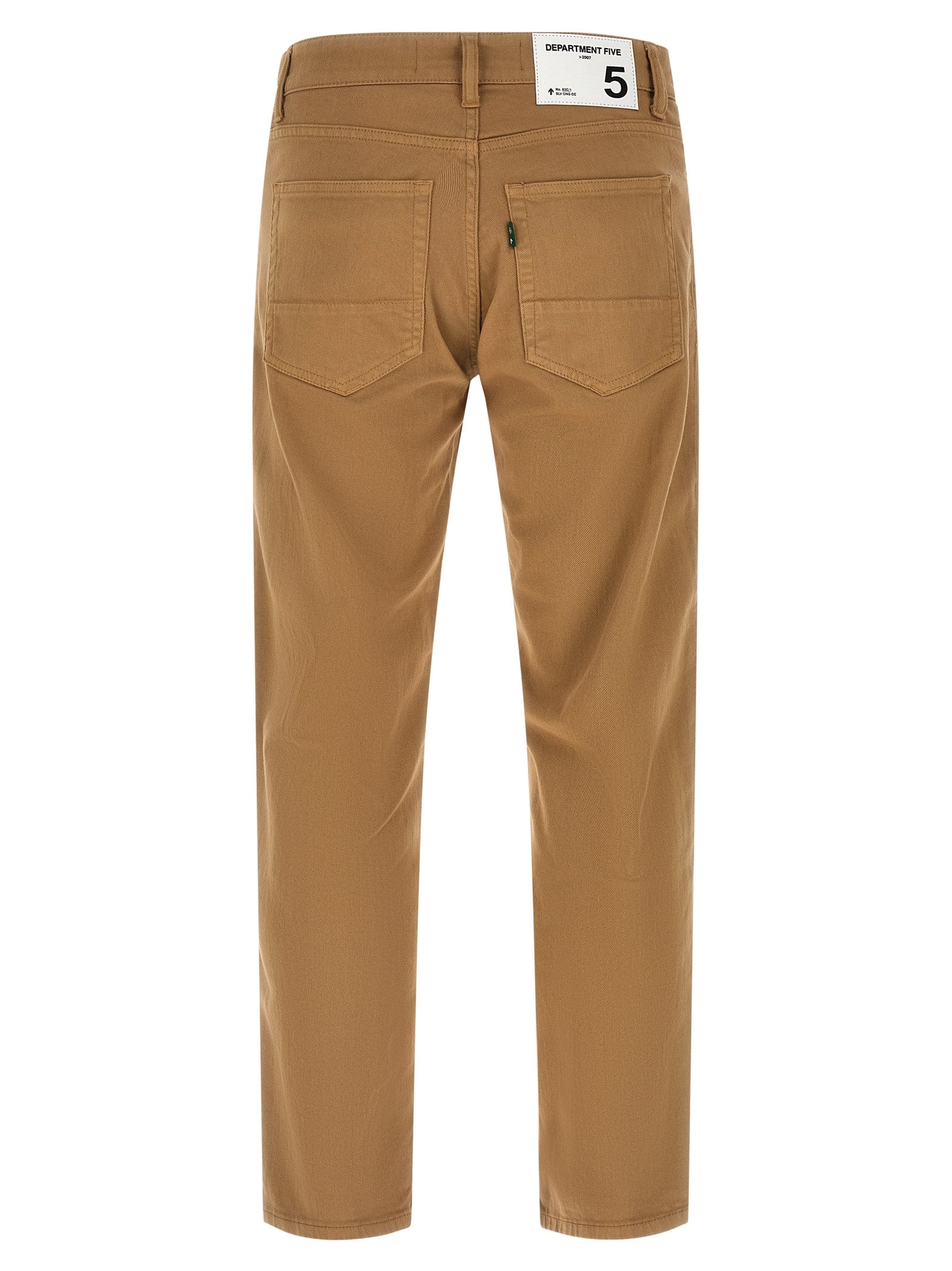 Jeans by Department 5 for men in stretch denim cotton beige features an refined tailoring silhouette, showcasing a premium straight-leg, regular-fit & cropped with a and cropped cut for a refined tailoring look.