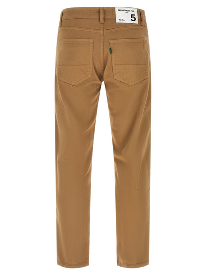 Jeans by Department 5 for men in stretch denim cotton beige features an refined tailoring silhouette, showcasing a premium straight-leg, regular-fit & cropped with a and cropped cut for a refined tailoring look.