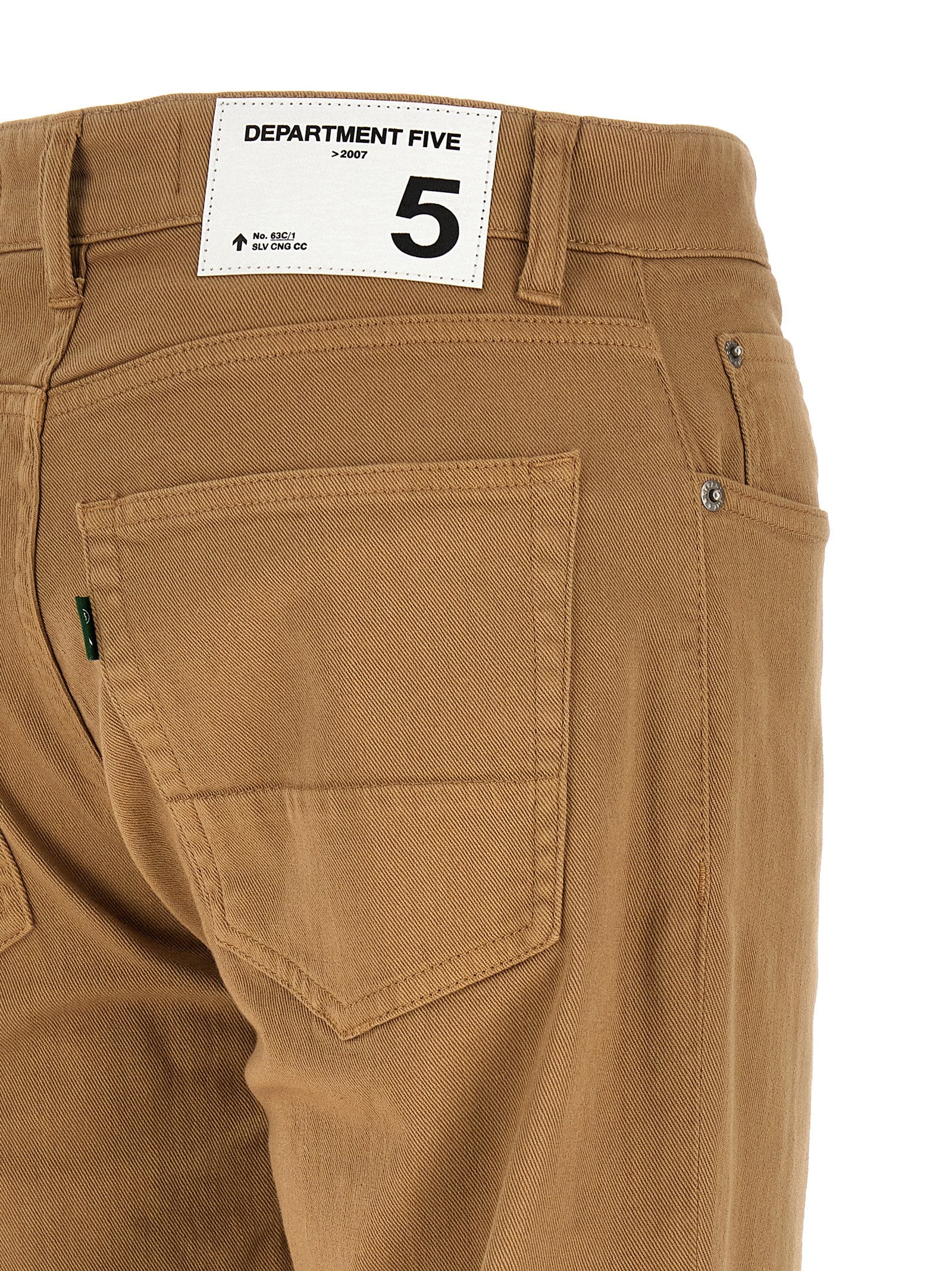 Jeans by Department 5 for men in stretch denim cotton beige presents a refined pantology silhouette, artfully defined by a refined pantology straight-leg, regular-fit & cropped, cropped, and a sophisticated .