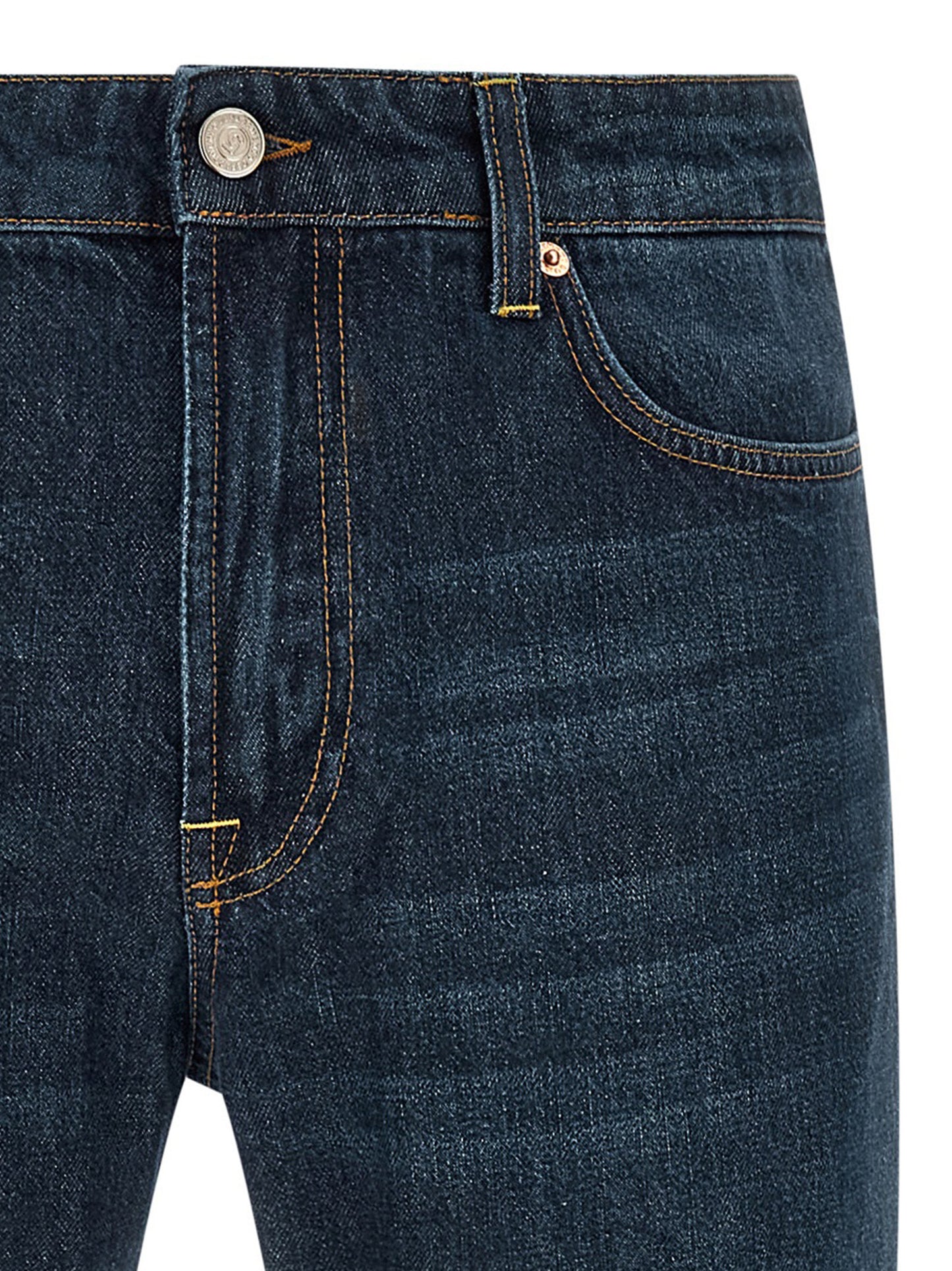 Jeans by Department 5 for men in denim cotton blue & signature presents a tailored silhouette, showcasing a tailored straight-leg & regular-fit and long cut with a refined for a truly tailored aesthetic.