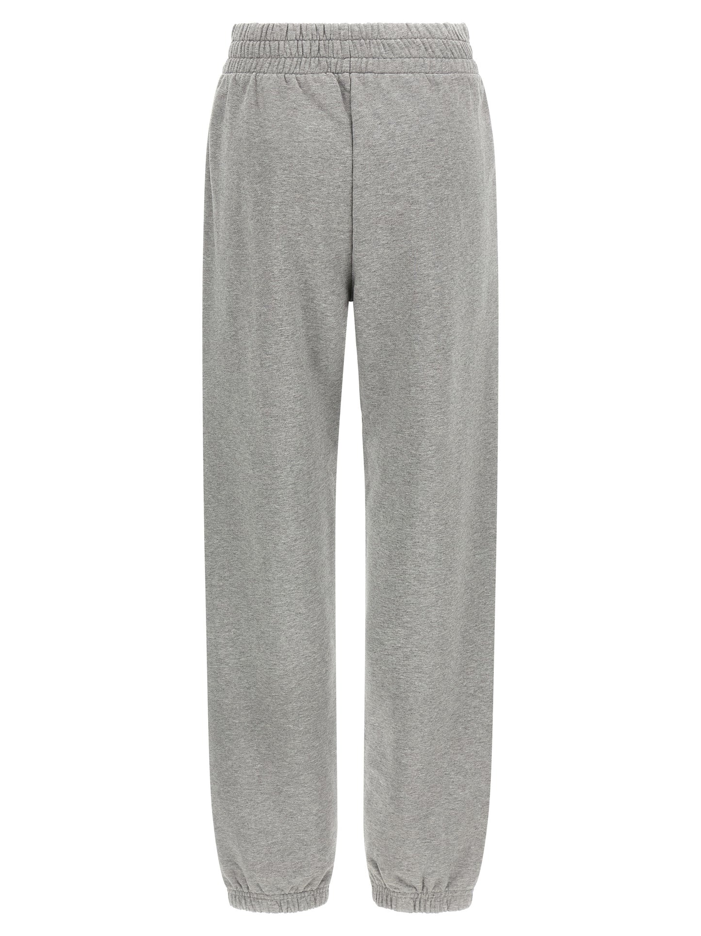Joggers by Off-White for women in cotton gray & white features an refined tailoring silhouette, showcasing a premium with a and long cut for a refined tailoring look.