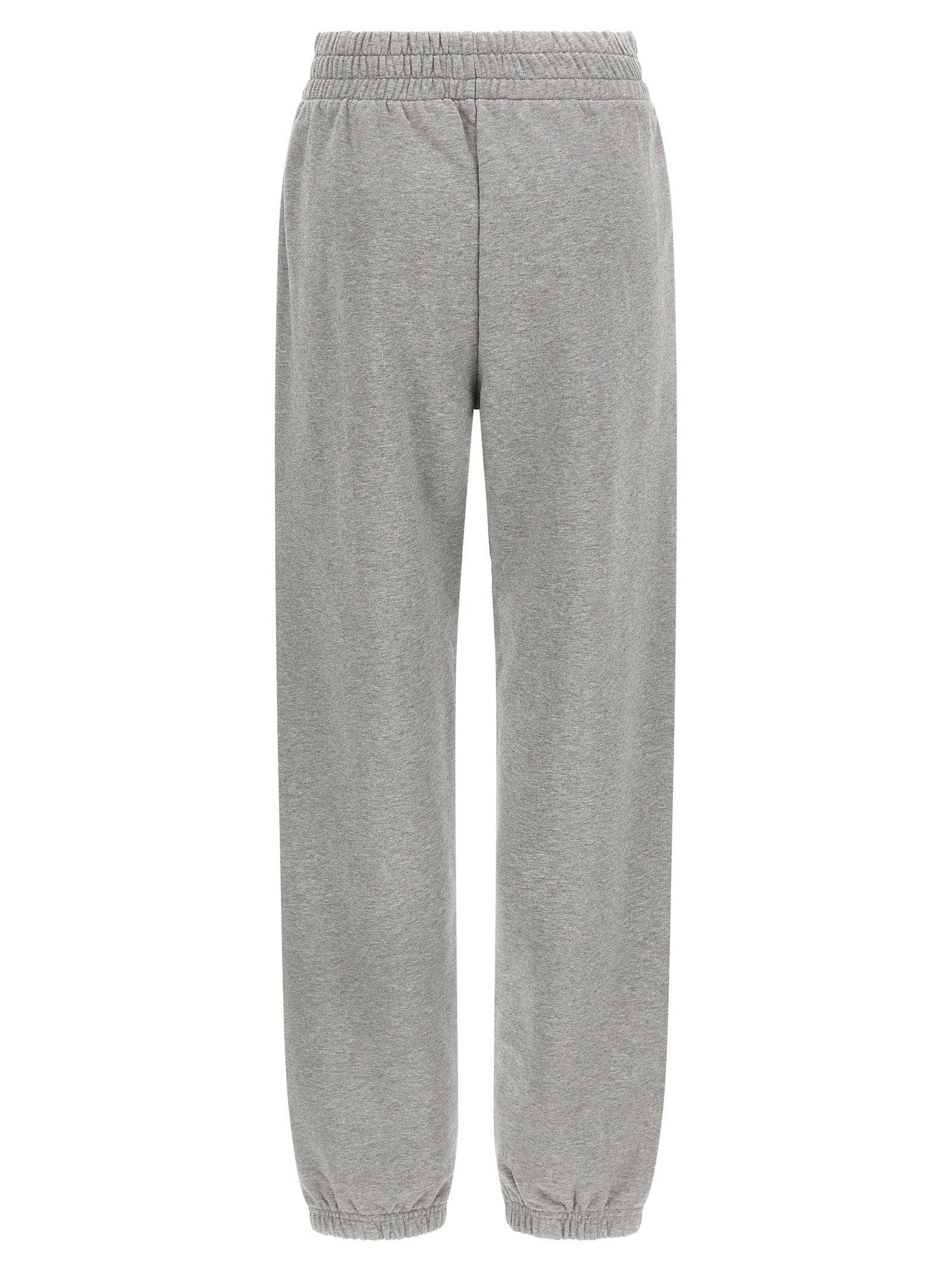 Joggers by Off-White for women in cotton gray & white features an refined tailoring silhouette, showcasing a premium with a and long cut for a refined tailoring look.