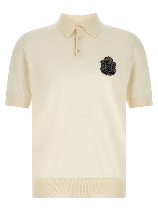 This Polo Shirt by Dolce & Gabbana for men in cotton white presents a flawless silhouette, showcasing flawless short-sleeve detailing and a refined for a truly flawless aesthetic.
