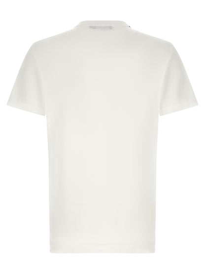 T-Shirt by Dolce & Gabbana for men in cotton white showcases a dramatic silhouette, elegantly detailed with a dramatic crew neckline and for a truly dramatic finish.