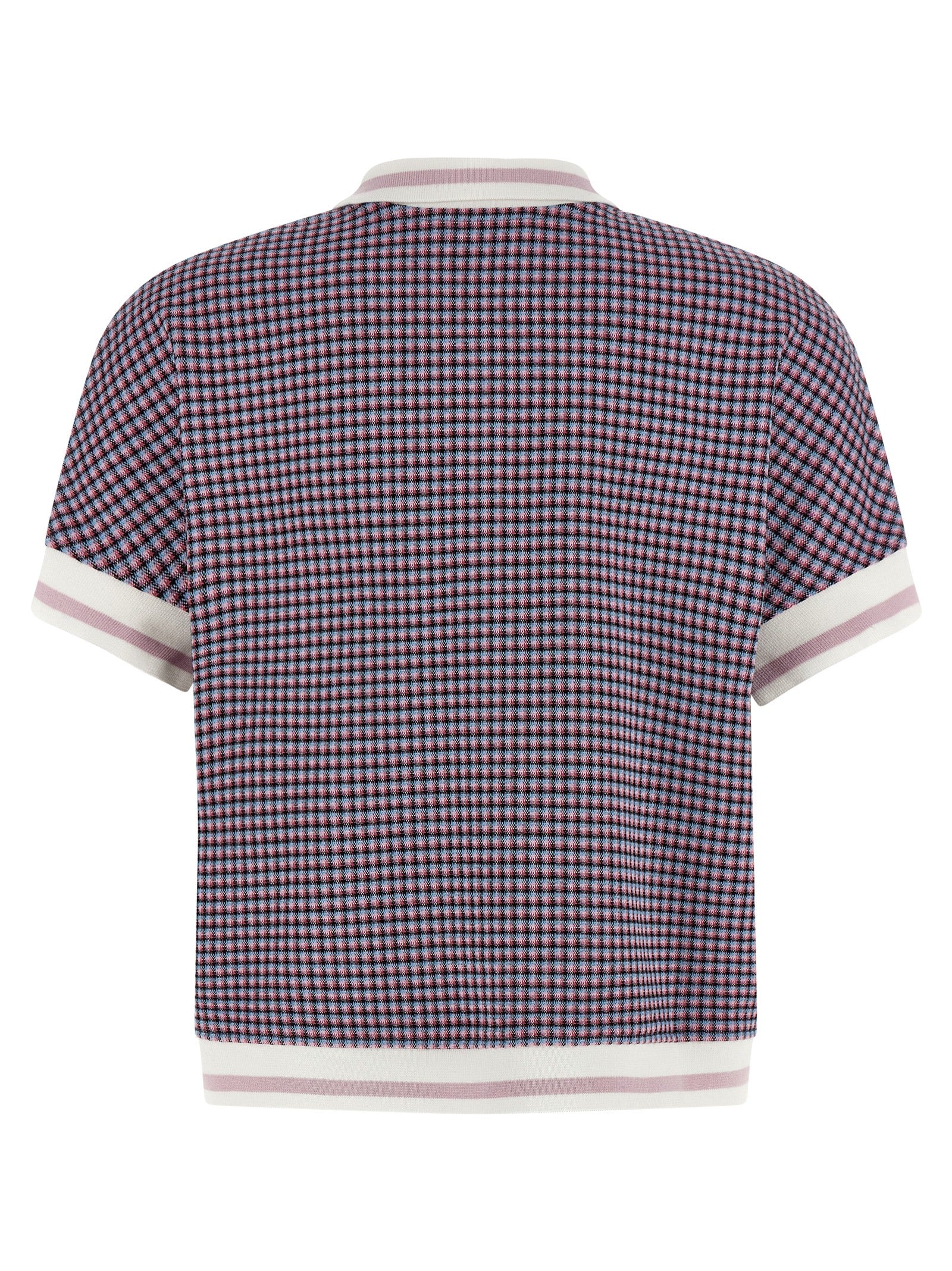 Polo Shirt by Marni for women in stretch polyamide viscose multicolor & patterned showcases a sharp silhouette, detailed with a refined and sharp for a sophisticated finish.