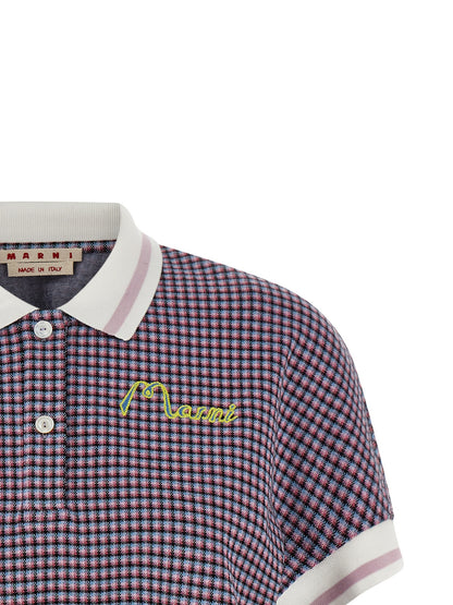 Polo Shirt by Marni for women in stretch polyamide viscose multicolor & patterned showcases a enviable silhouette, featuring a refined and for a enviable finish.