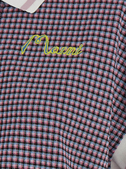 Polo Shirt by Marni for women in stretch polyamide viscose multicolor & patterned presents a crisp silhouette, artfully detailed with a crisp and crisp .